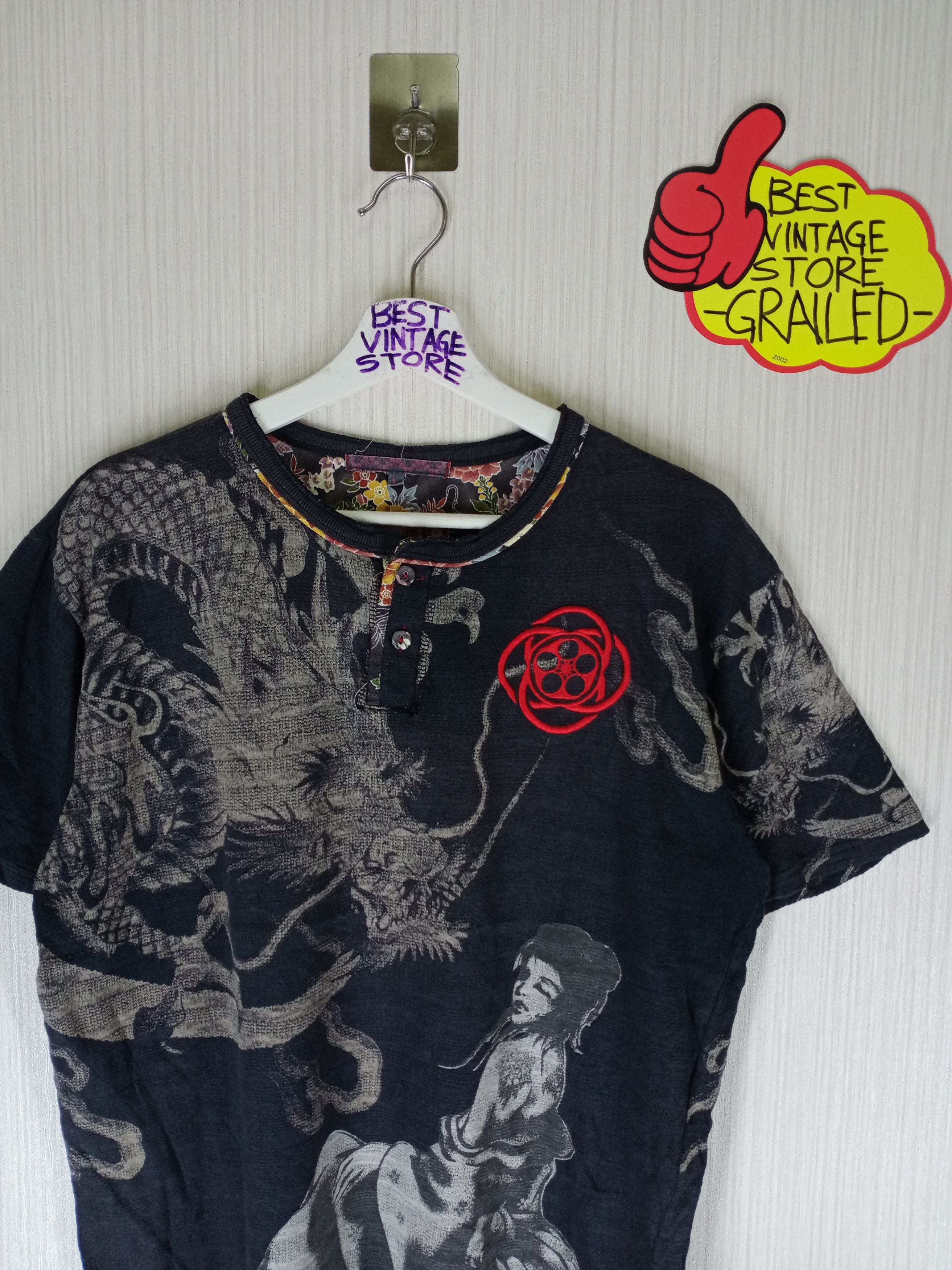 Japanese Brand Japanese Brand Sukajan Tshirt Overprint Design Size US M / EU 48-50 / 2 - 3 Thumbnail
