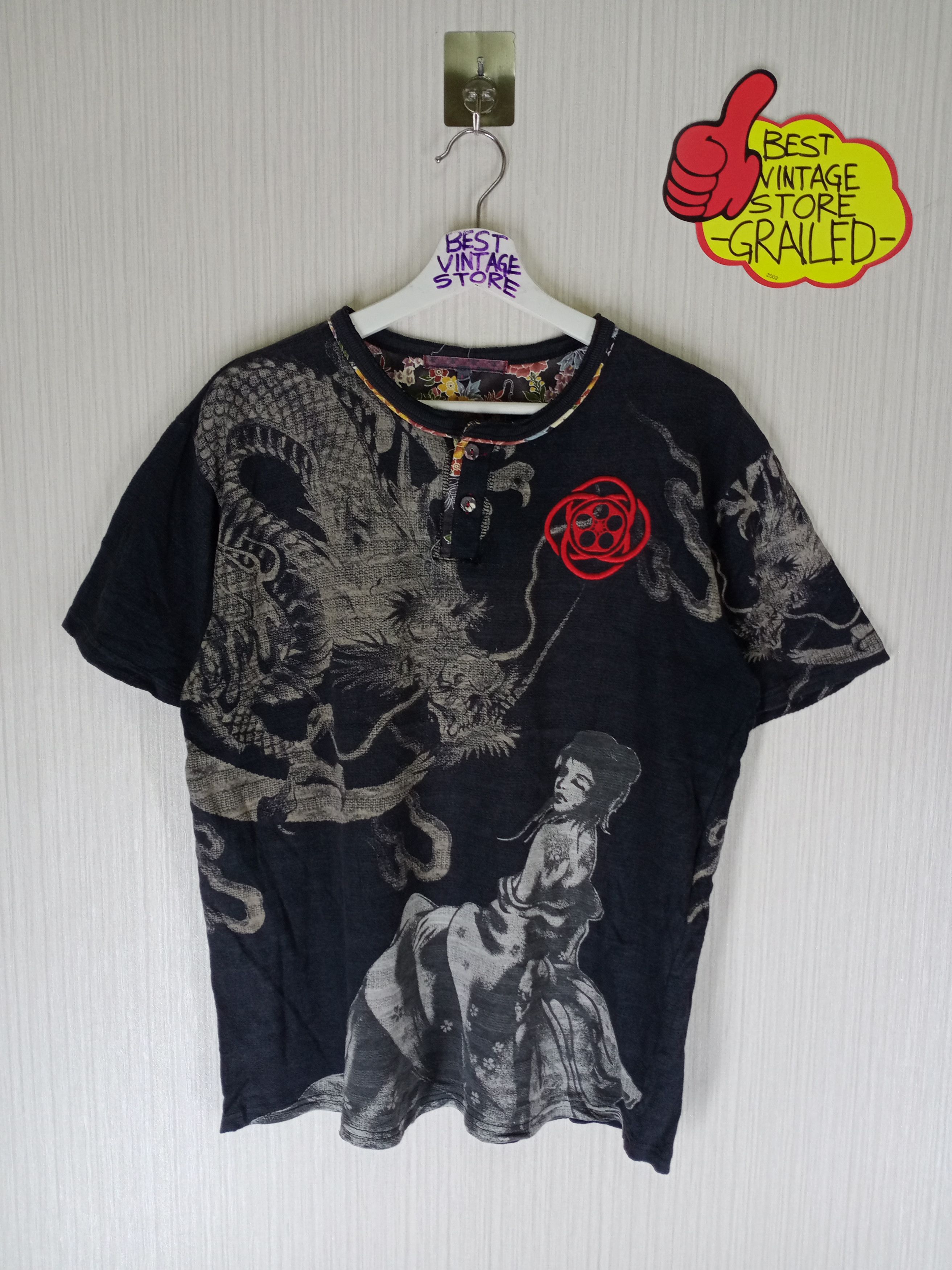 Japanese Brand Japanese Brand Sukajan Tshirt Overprint Design Size US M / EU 48-50 / 2 - 1 Thumbnail