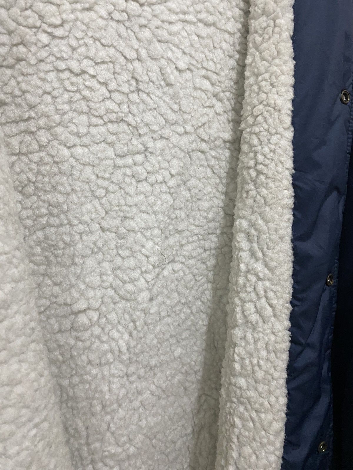 Nike × Vintage Vintage 90s Nike Big Logo Inner Fleece Long Coat Size US M / EU 48-50 / 2 - 9 Thumbnail