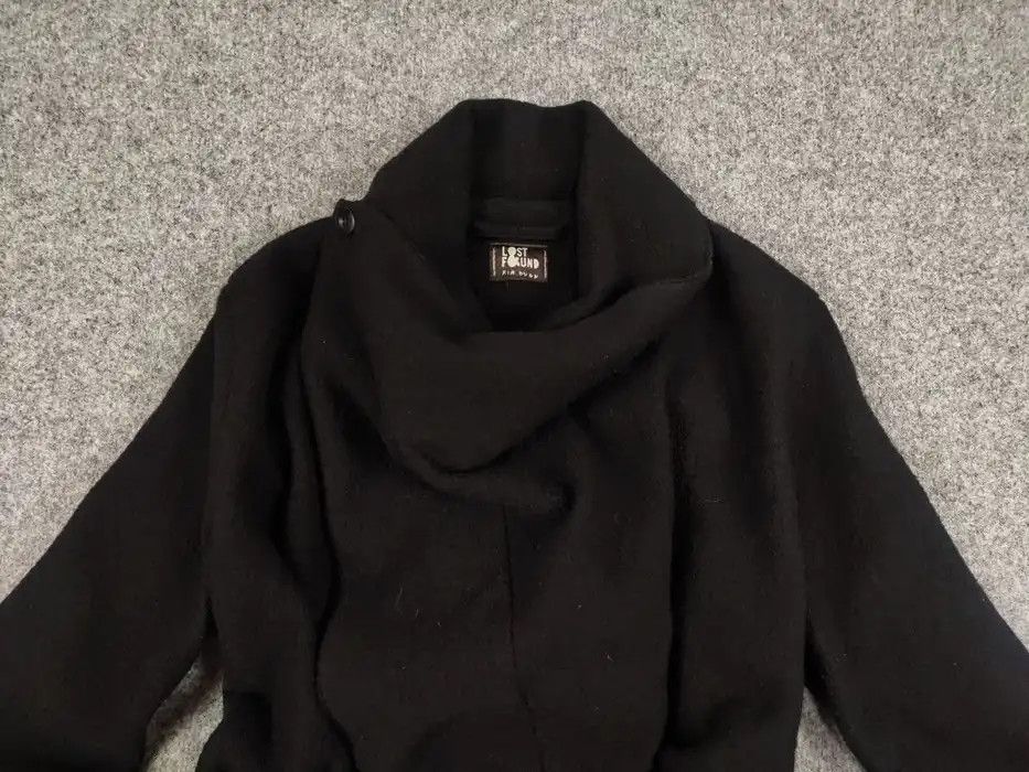 Lost & Found Ria Dunn Lost & Found Ria Dunn Coat Black Wool asymmetric Jacket Size M / US 6-8 / IT 42-44 - 3 Thumbnail