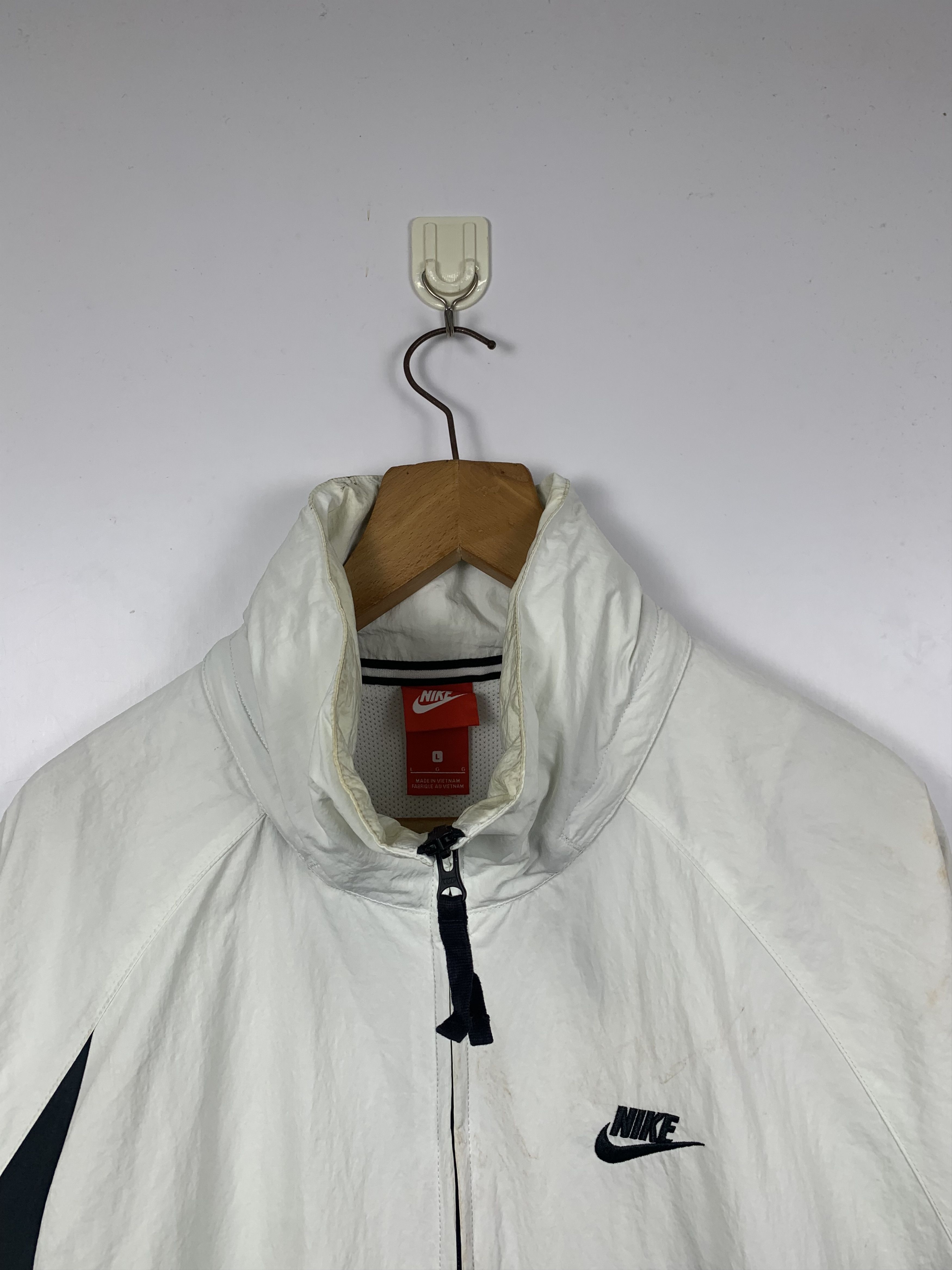 Nike × Vintage Vintage Nike Big Swoosh Jacket Size US L / EU 52-54 / 3 - 4 Thumbnail