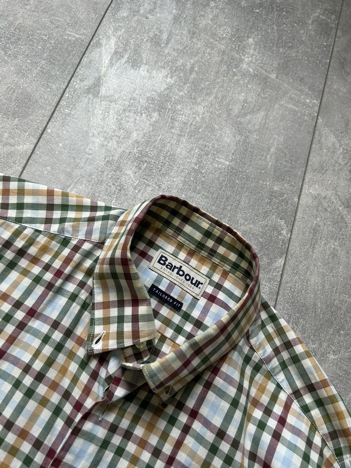 Barbour × Vintage Mens Vintage BARBOUR MENS LONG SLEEVE SHIRT button up tee Size US M / EU 48-50 / 2 - 20 Thumbnail