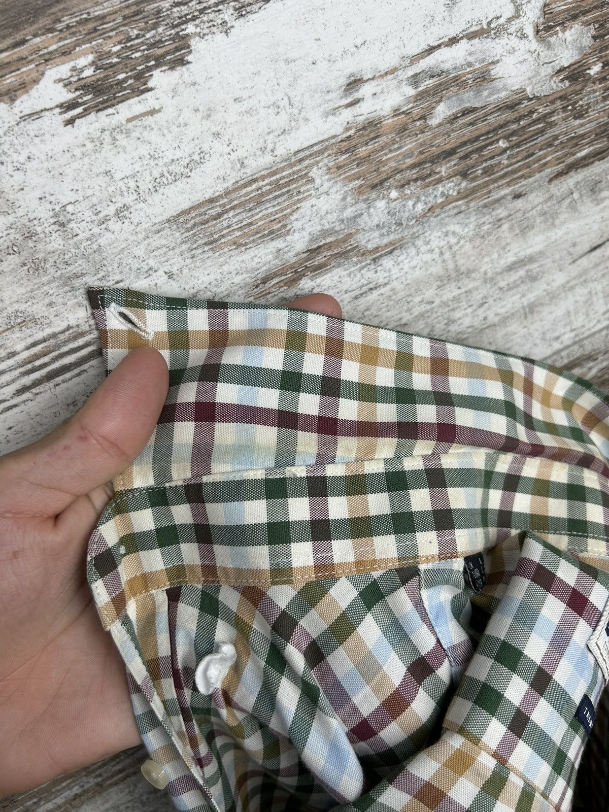 Barbour × Vintage Mens Vintage BARBOUR MENS LONG SLEEVE SHIRT button up tee Size US M / EU 48-50 / 2 - 16 Thumbnail