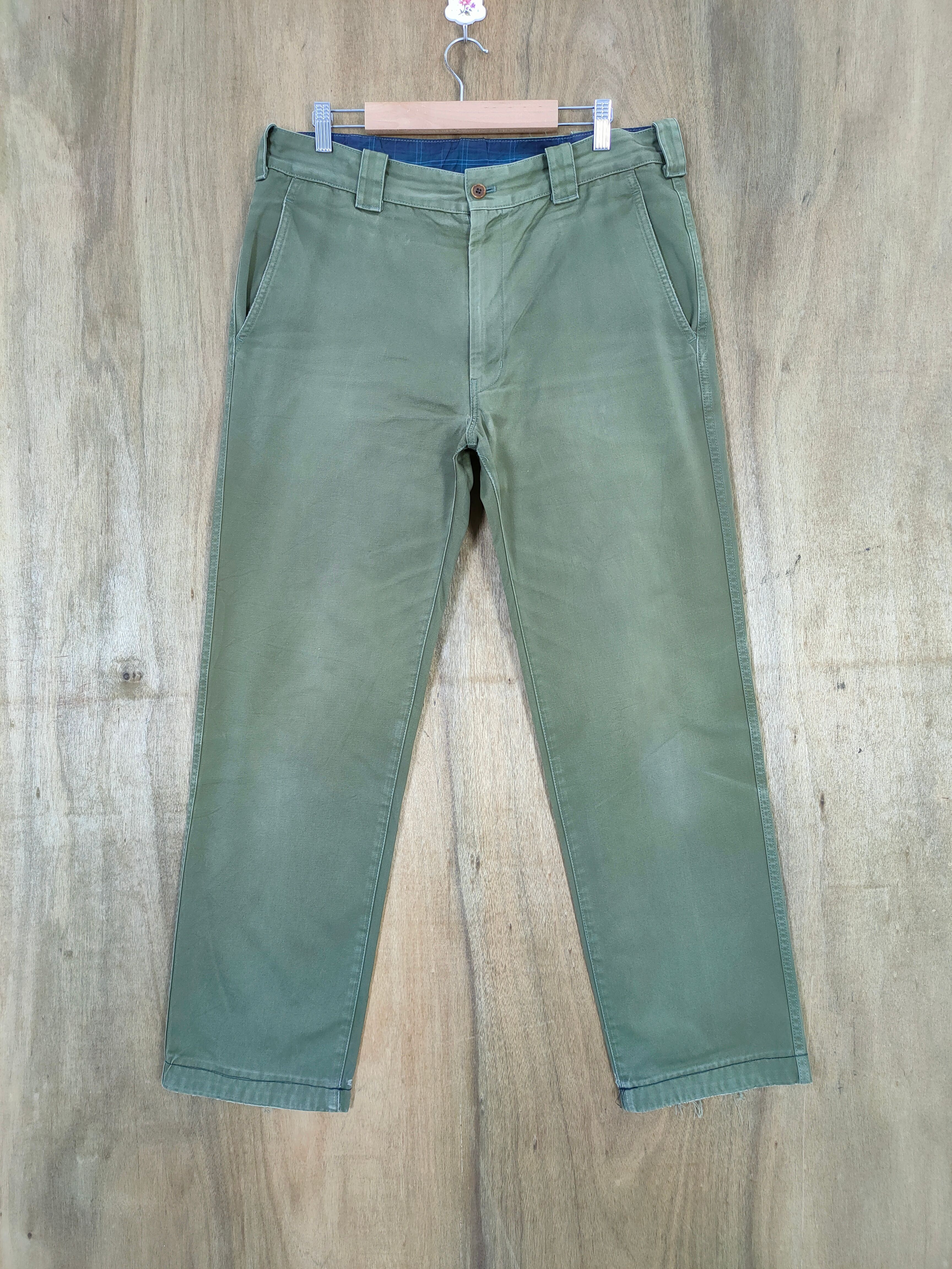 Pre-owned Comme Des Garcons X Comme Des Garcons Homme Plus Comme Des Garcons Faded Green Trousers Chino Pants