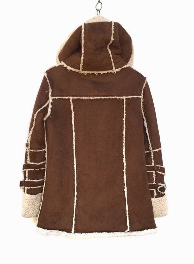 Japanese Brand 🔥Egoist Faux Sheep Skin Jacket With Hoodies Size S / US 4 / IT 40 - 2 Thumbnail