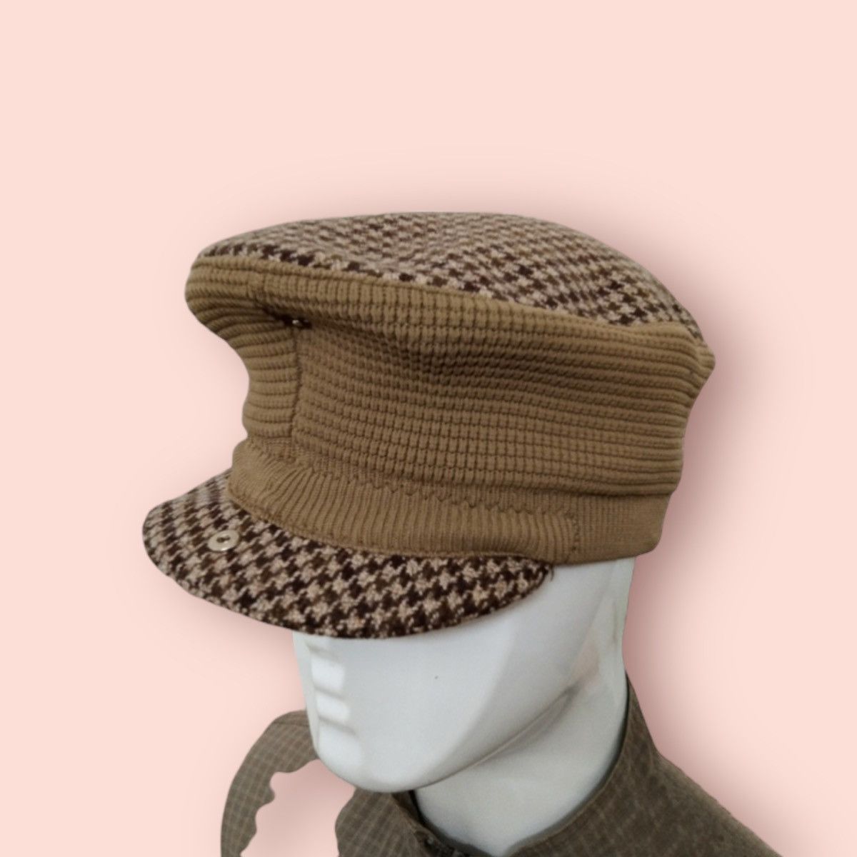 Vintage × Woolrich Woolen Mills RARE DESIGN THE EDINBURG WOOLLEN MILL 2 WAY HAT Size ONE SIZE - 1 Thumbnail