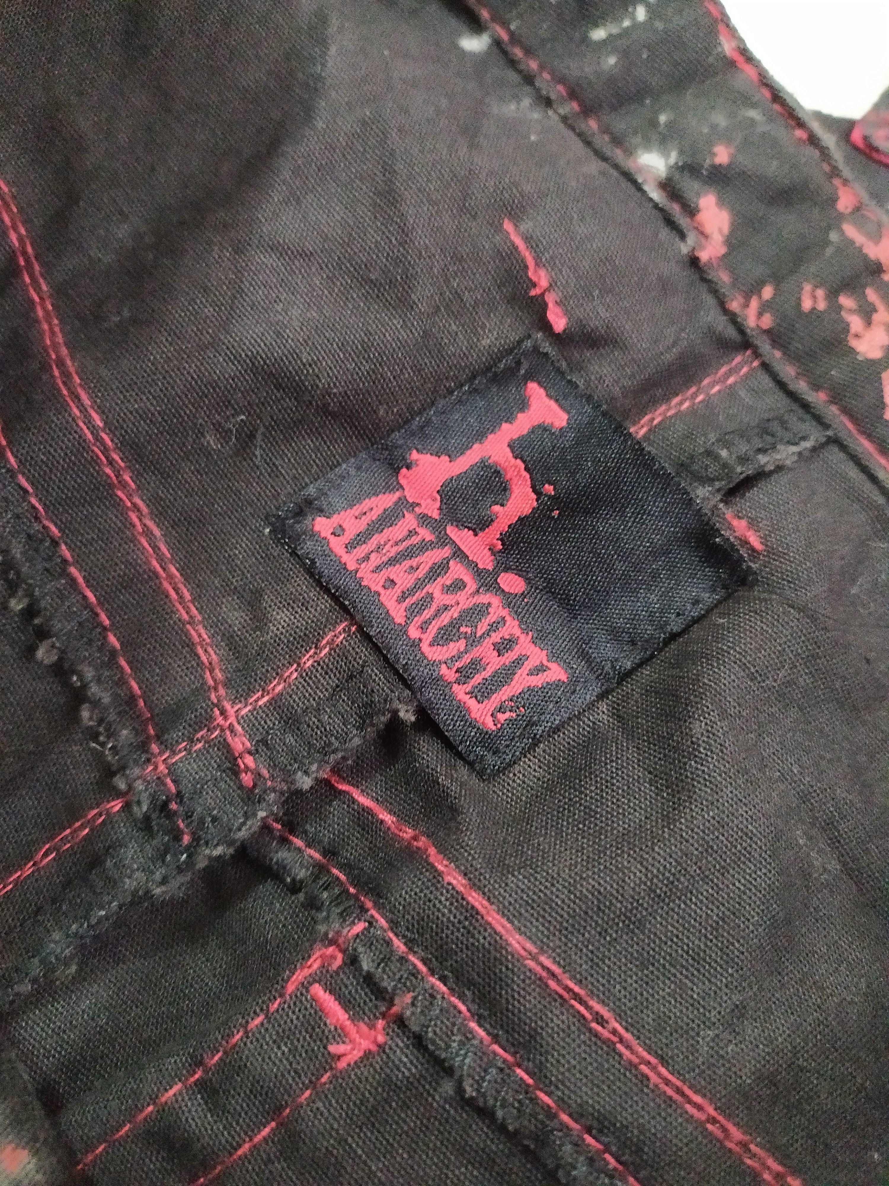 Japanese Brand 🔥H Anarchy By Naoto Japan Punk Bondage Distressed Pants Size US 28 / EU 44 - 17 Thumbnail