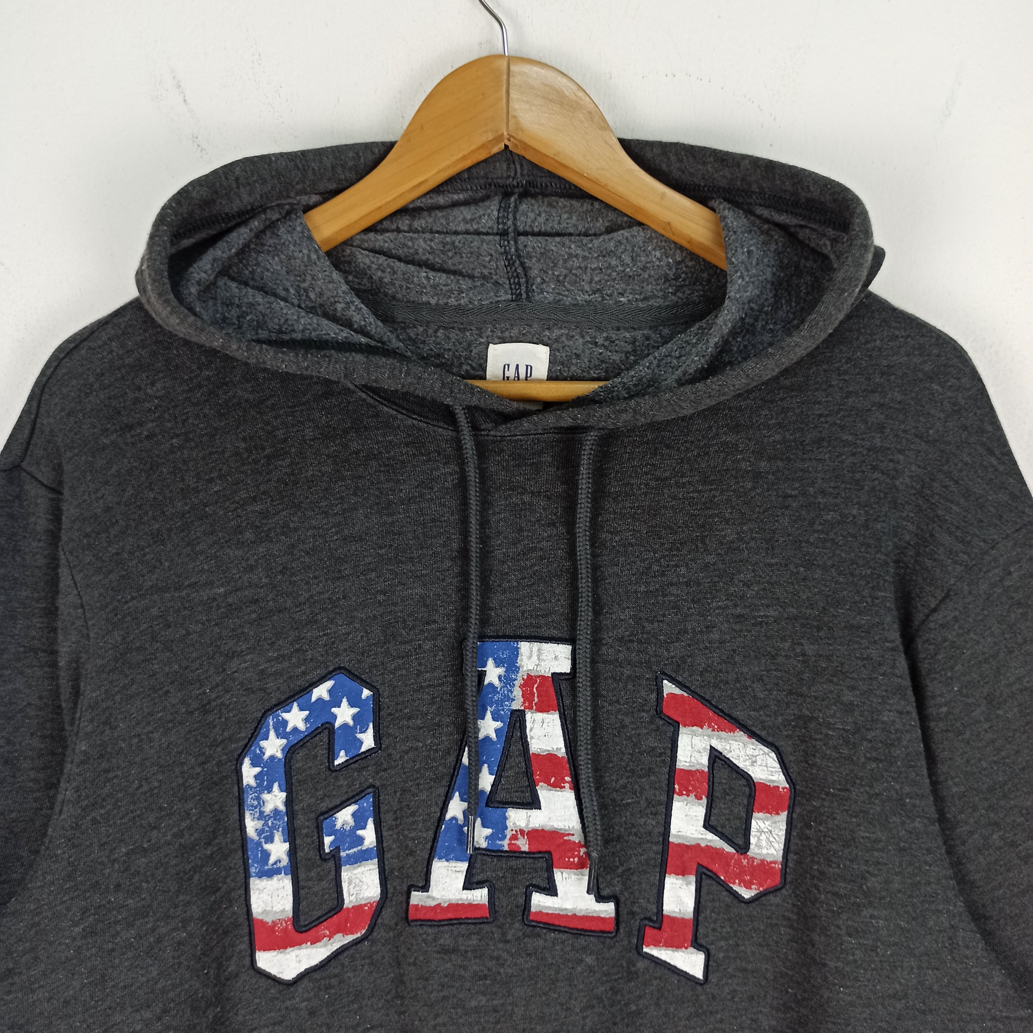 Gap Vintage GAP USA Flat Big Logo Spell Out Hoodie Size US L / EU 52-54 / 3 - 2 Thumbnail