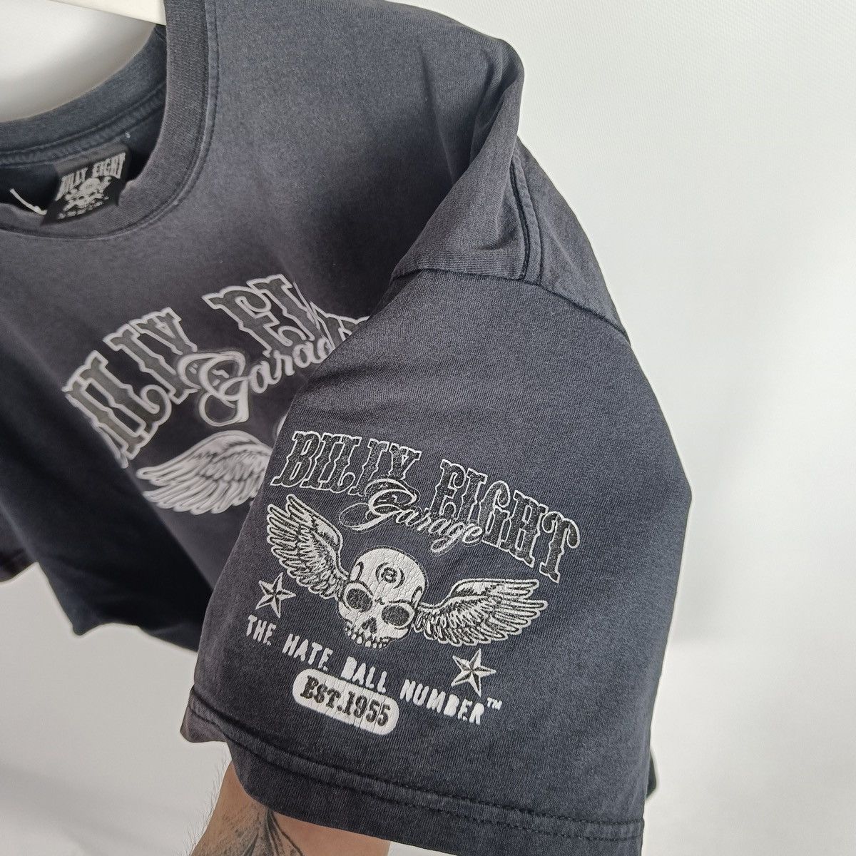 Vintage Vintage 00s Billy Eight Hot Racer Bad Rod Washed tee OG y2k Size US L / EU 52-54 / 3 - 4 Thumbnail