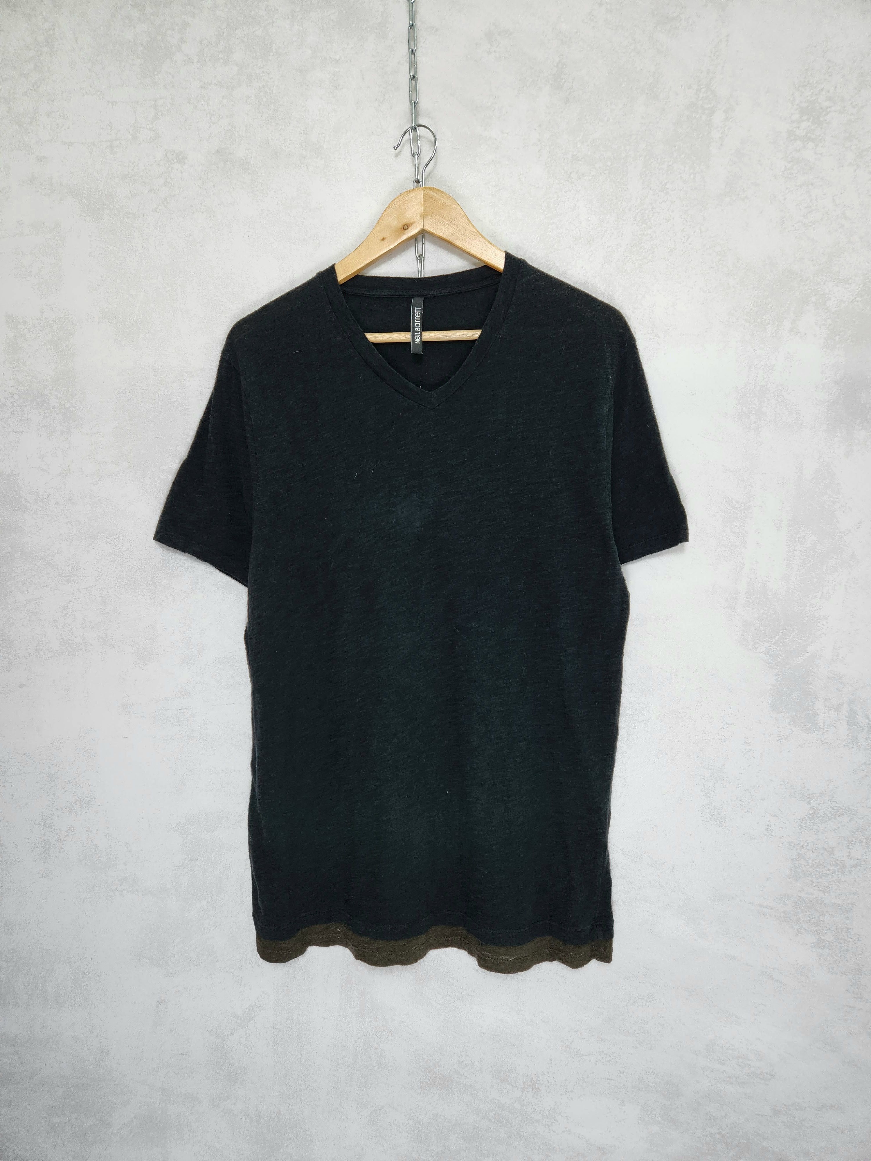Neil Barrett Neil barrett Black Contrast Hem T-Shirt Size US M / EU 48-50 / 2 - 1 Thumbnail
