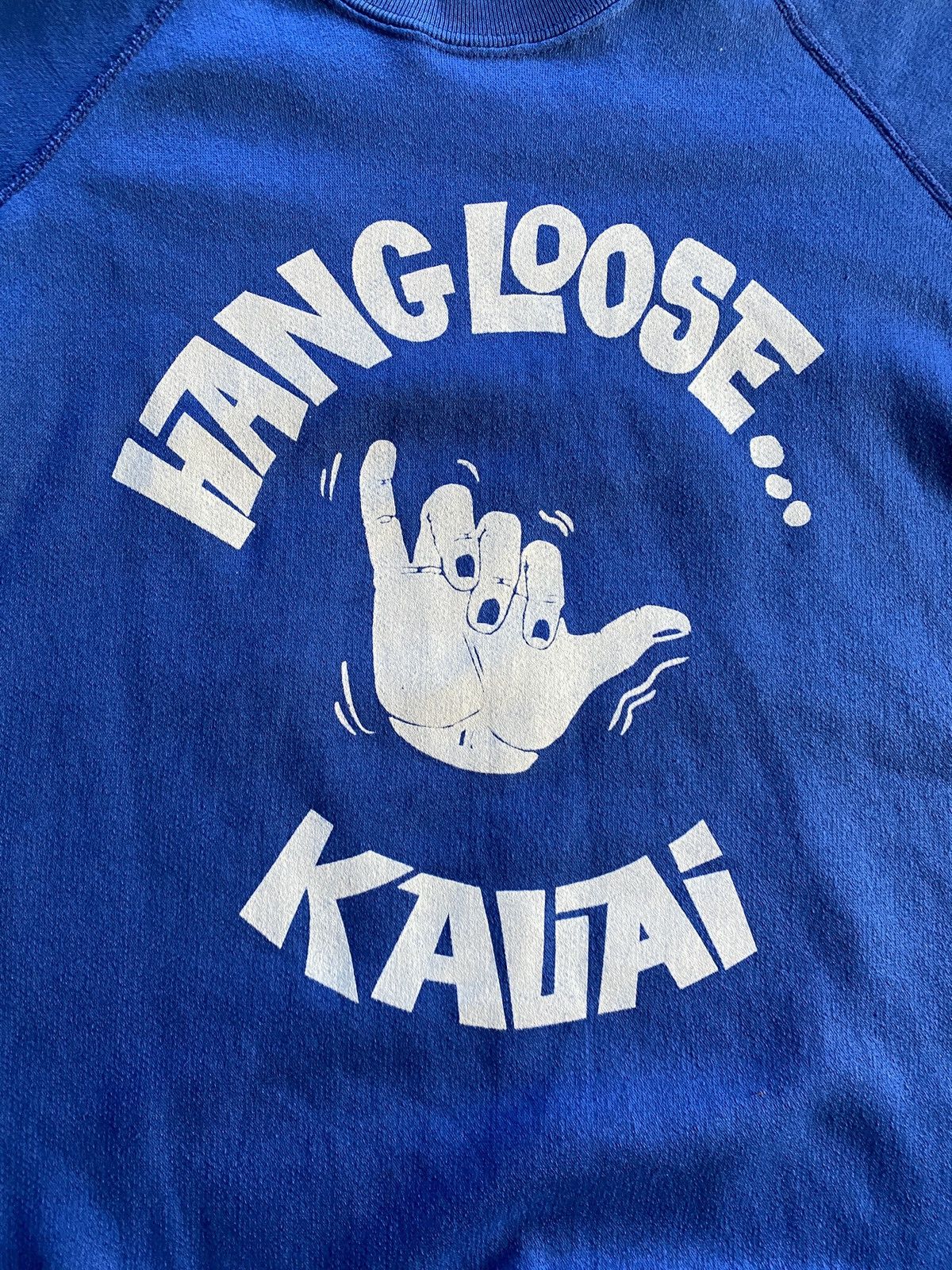 Vintage Vintage 80’s Hang Loose Kauai Raglan Crewneck Sweatshirt Size US L / EU 52-54 / 3 - 3 Thumbnail