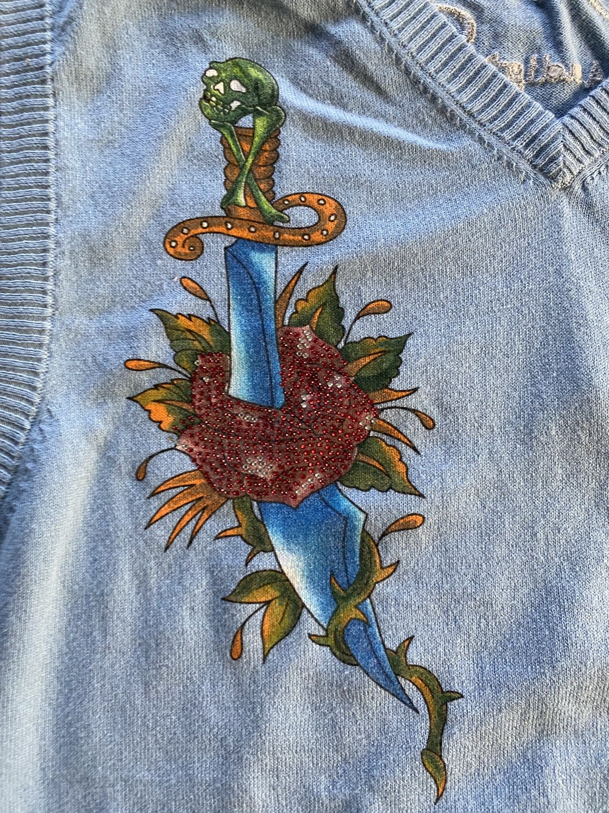 Ed Hardy Vintage NWT Y2K’s Ed Hardy Double Side Pullover Sweater Vest Size US XL / EU 56 / 4 - 10 Thumbnail