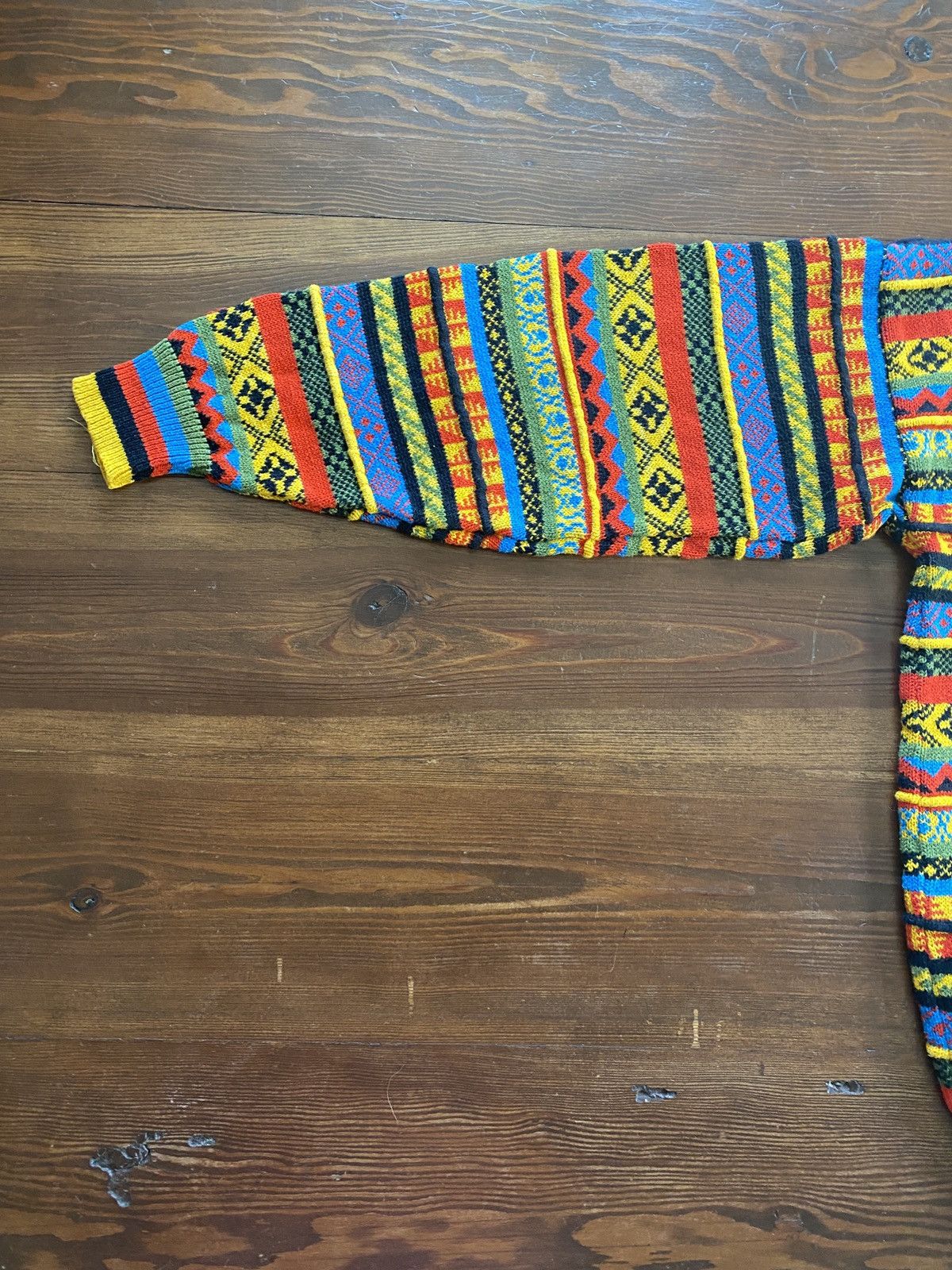 Vintage Vintage 90’s Tony Lambert 3D Knit Coogi Style Sweater Size US XL / EU 56 / 4 - 9 Thumbnail
