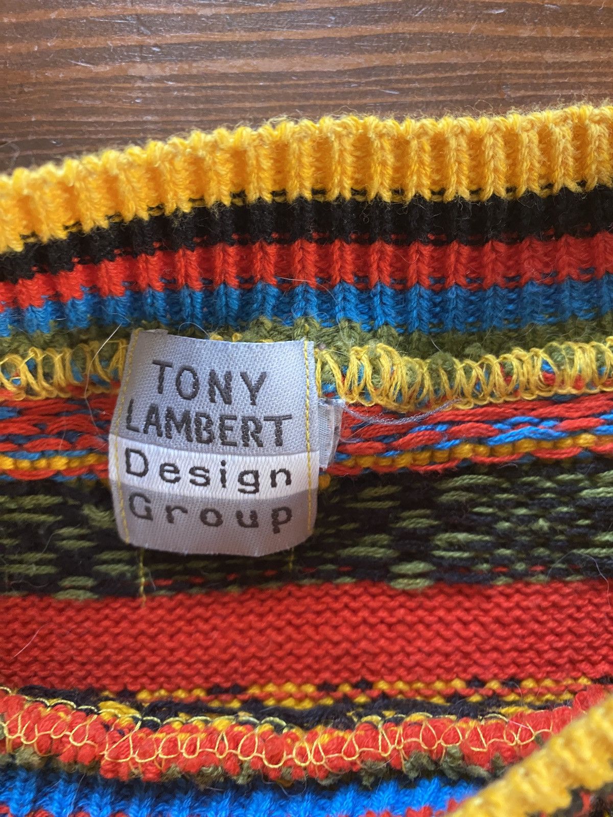 Vintage Vintage 90’s Tony Lambert 3D Knit Coogi Style Sweater Size US XL / EU 56 / 4 - 3 Thumbnail