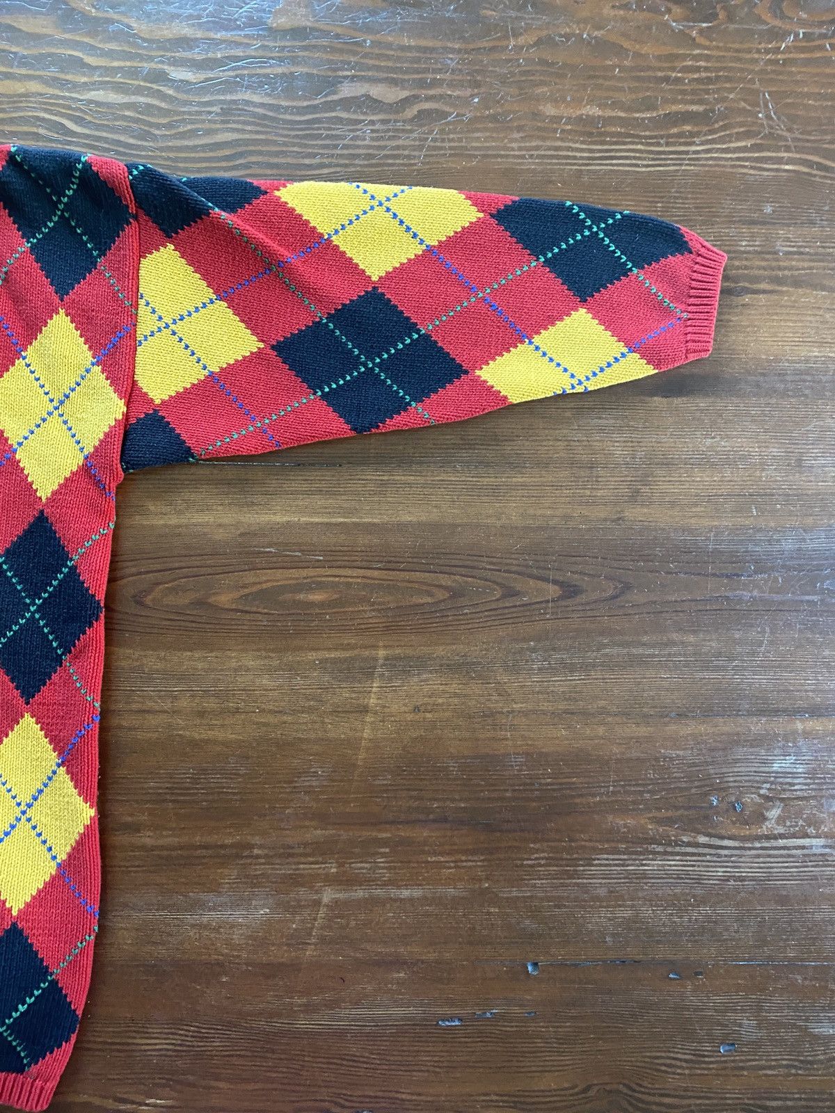 Gap Vintage 90’s Gap Women’s Argyle Oversized Knit Sweater Size M / US 6-8 / IT 42-44 - 7 Thumbnail
