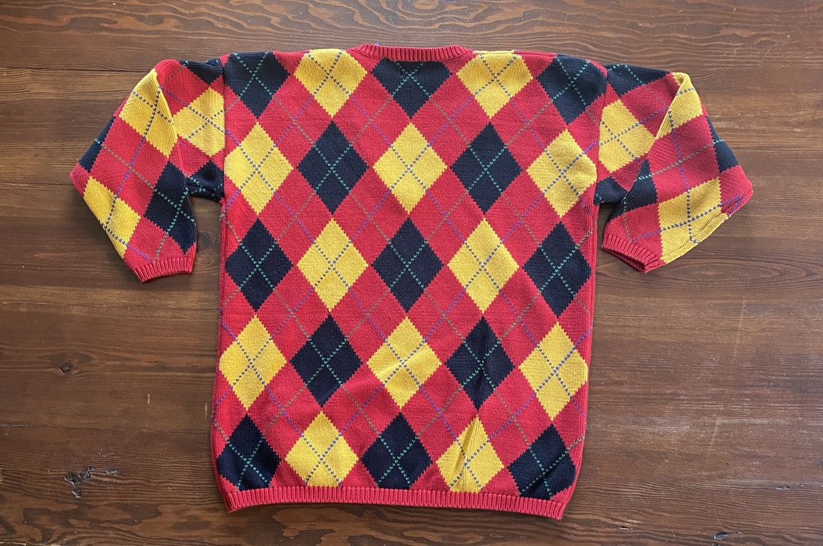 Gap Vintage 90’s Gap Women’s Argyle Oversized Knit Sweater Size M / US 6-8 / IT 42-44 - 9 Thumbnail