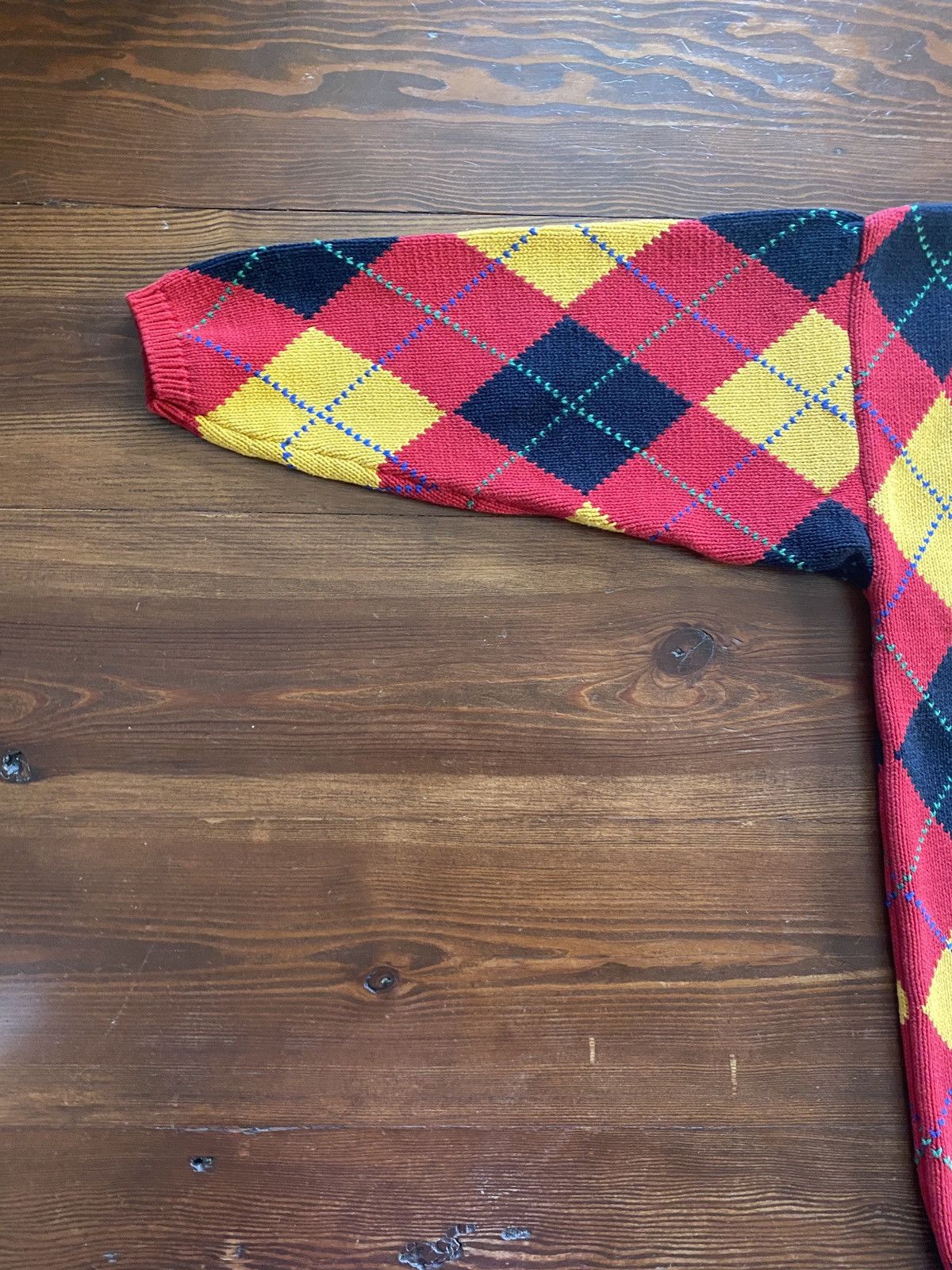 Gap Vintage 90’s Gap Women’s Argyle Oversized Knit Sweater Size M / US 6-8 / IT 42-44 - 8 Thumbnail