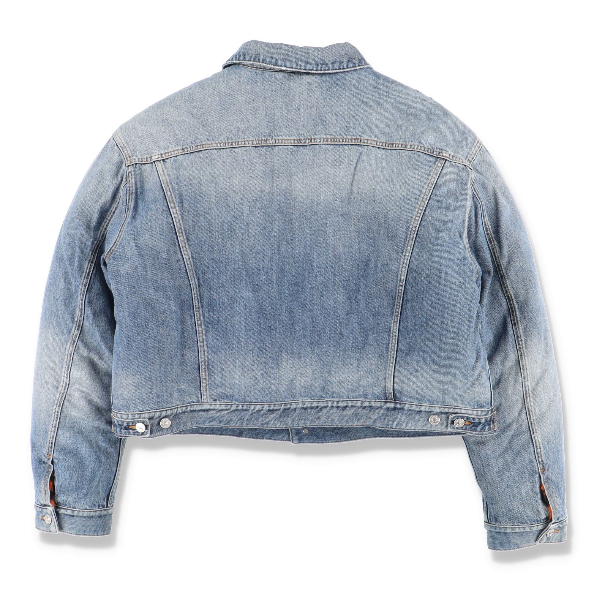 Balenciaga Blue Year of The Tiger Padded Denim Jacket Size US XS / EU 42 / 0 - 10 Thumbnail
