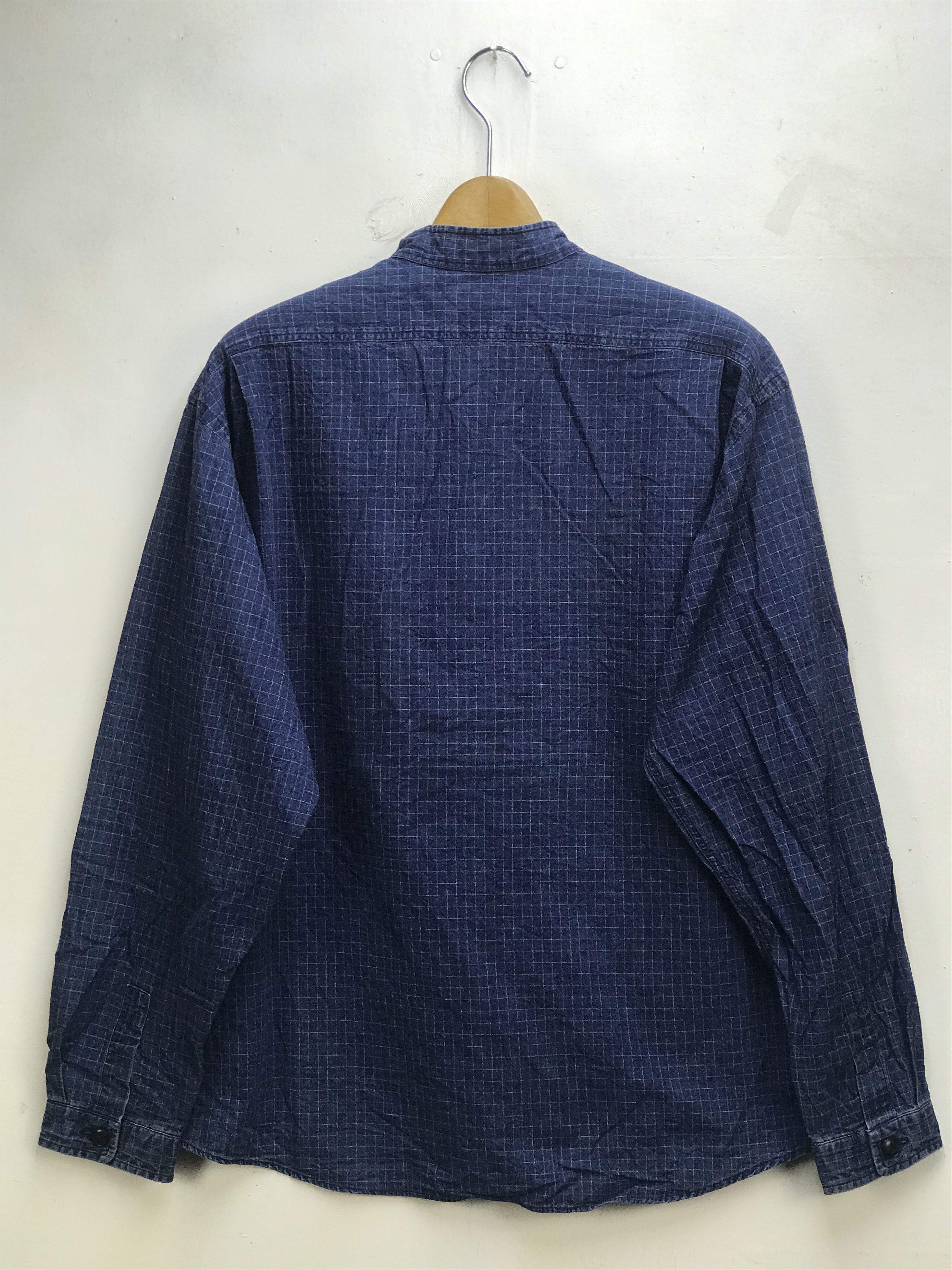 Vintage VINTAGE SCHIATTI PULLOVER BAND COLLAR SHIRT Size US M / EU 48-50 / 2 - 4 Thumbnail
