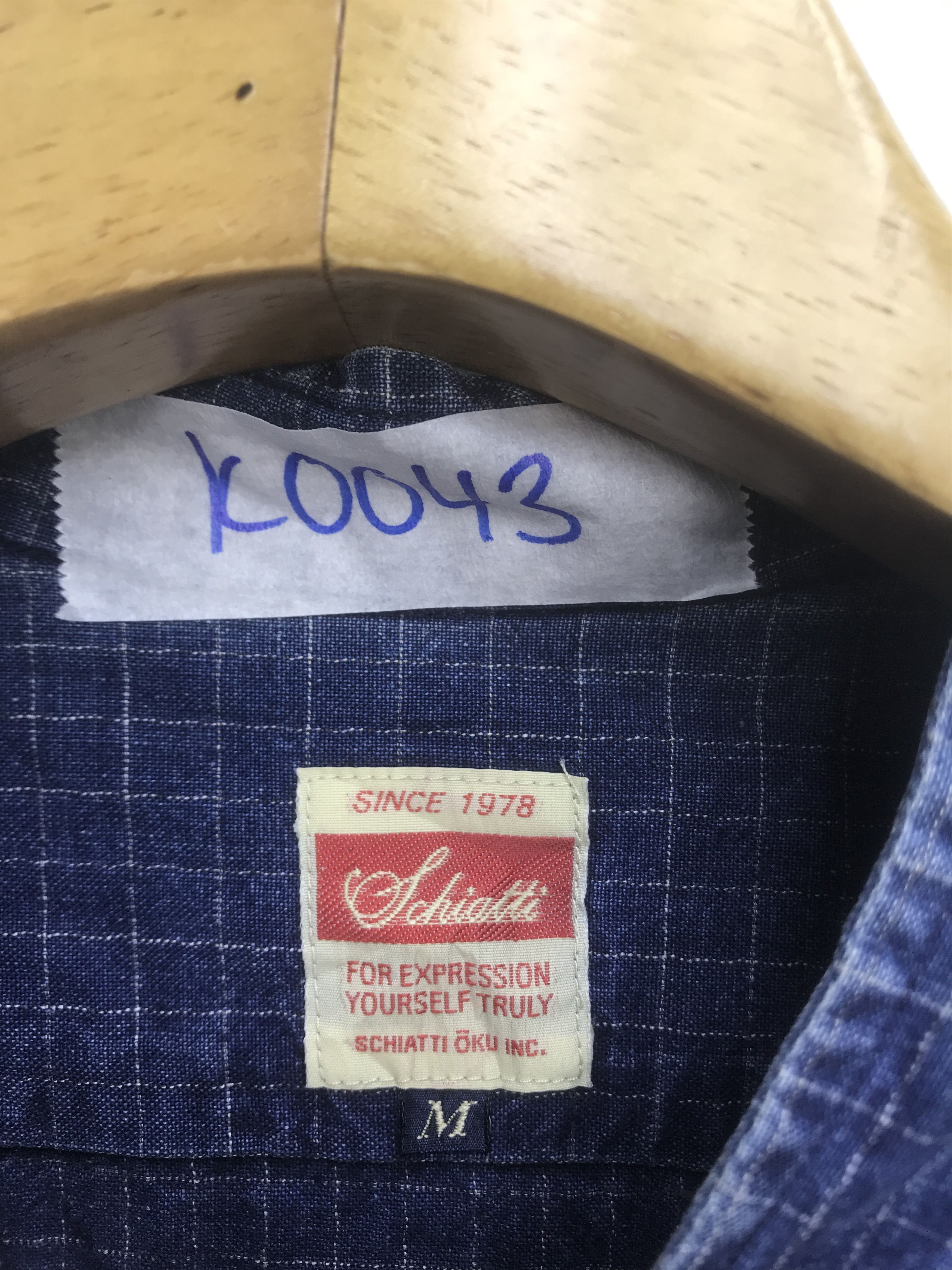Vintage VINTAGE SCHIATTI PULLOVER BAND COLLAR SHIRT Size US M / EU 48-50 / 2 - 3 Thumbnail
