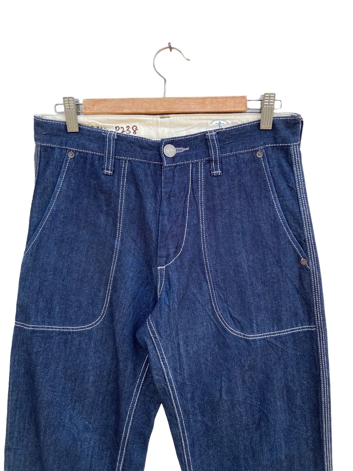 Japanese Brand × URBAN RESEARCH DOORS ANCHOR HOUSE CARPENTER SOFT DENIM Size US 30 / EU 46 - 2 Thumbnail