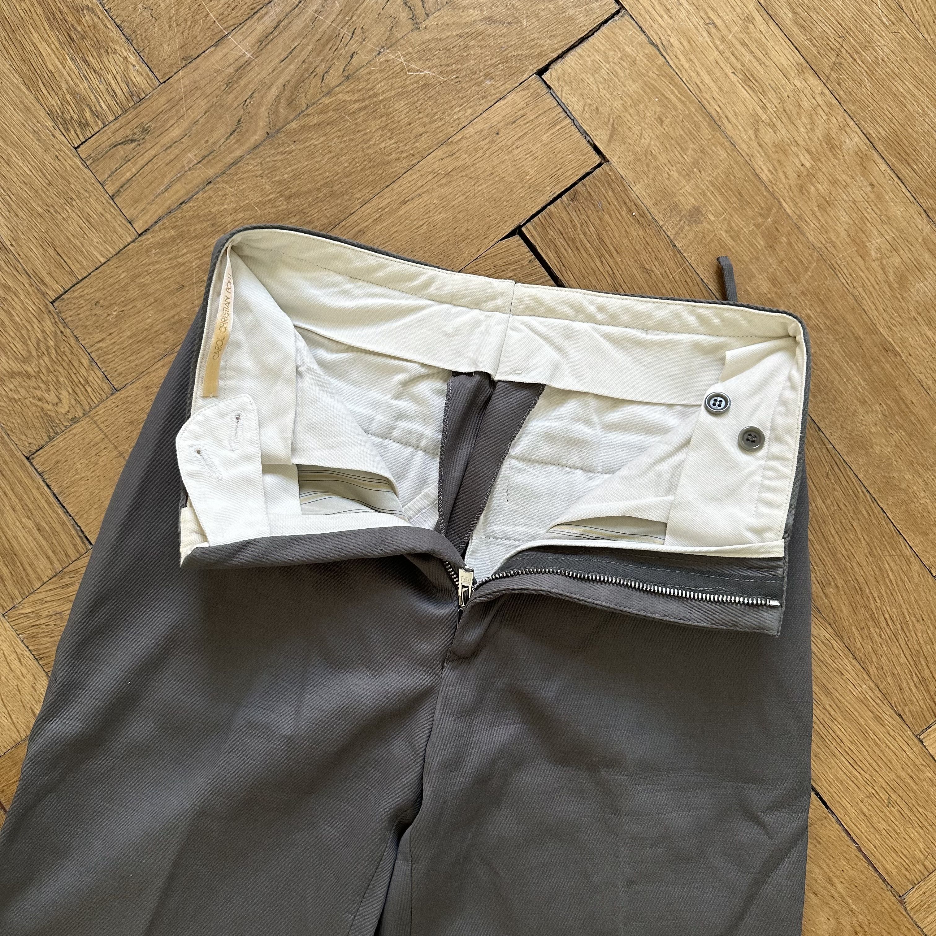 Carol Christian Poell AW97 Rubberized High Waist Denim Pants Size US 30 / EU 46 - 5 Thumbnail
