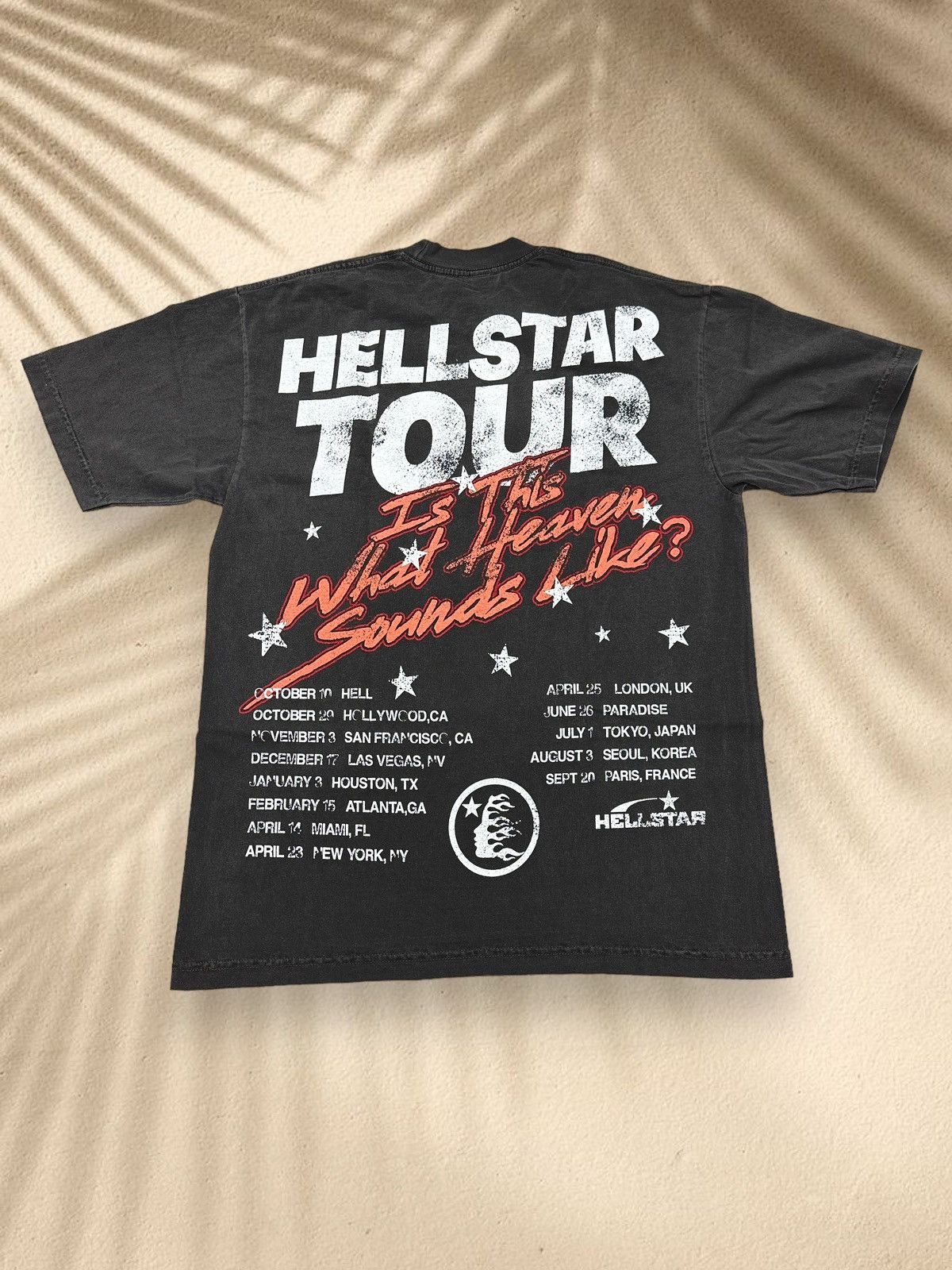 HELLSTAR Hellstar Studios Biker Tour Tee 'Grey' | Grailed