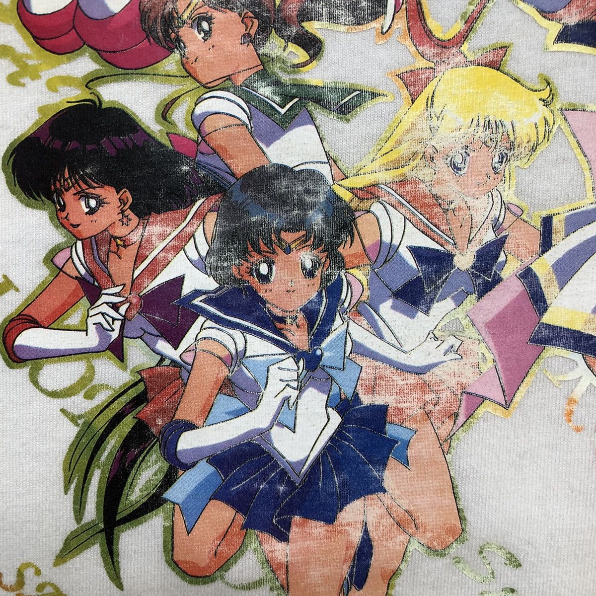 Anime Vintage 90s Sailor Moon Shirt Graphic Short Sleeve Anime Tee Size US M / EU 48-50 / 2 - 5 Thumbnail