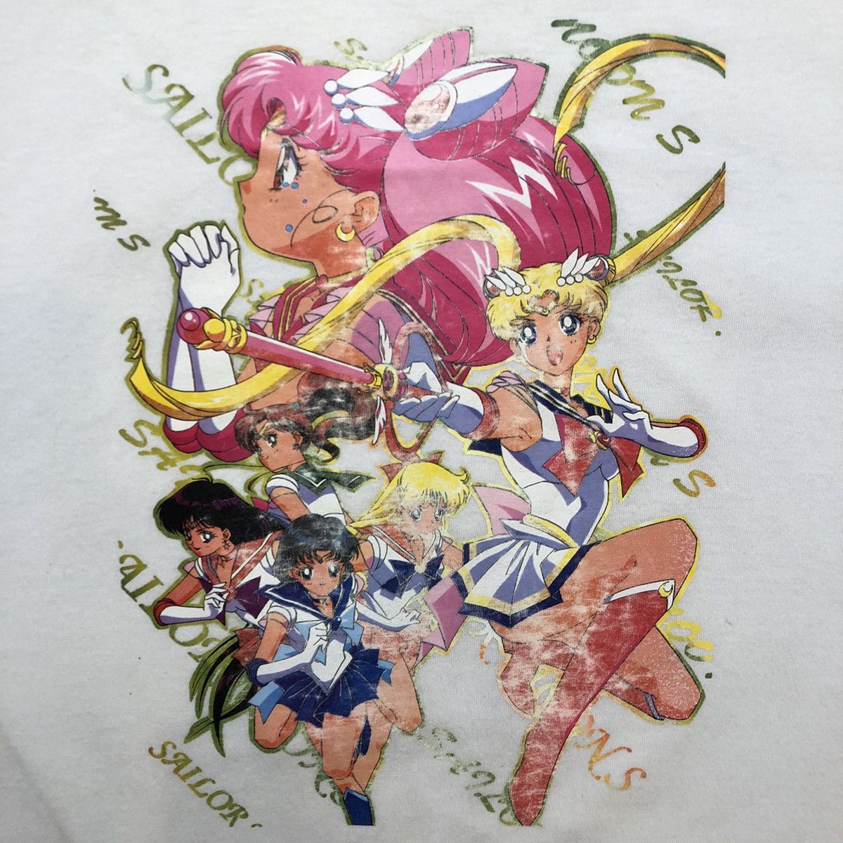 Anime Vintage 90s Sailor Moon Shirt Graphic Short Sleeve Anime Tee Size US M / EU 48-50 / 2 - 2 Thumbnail