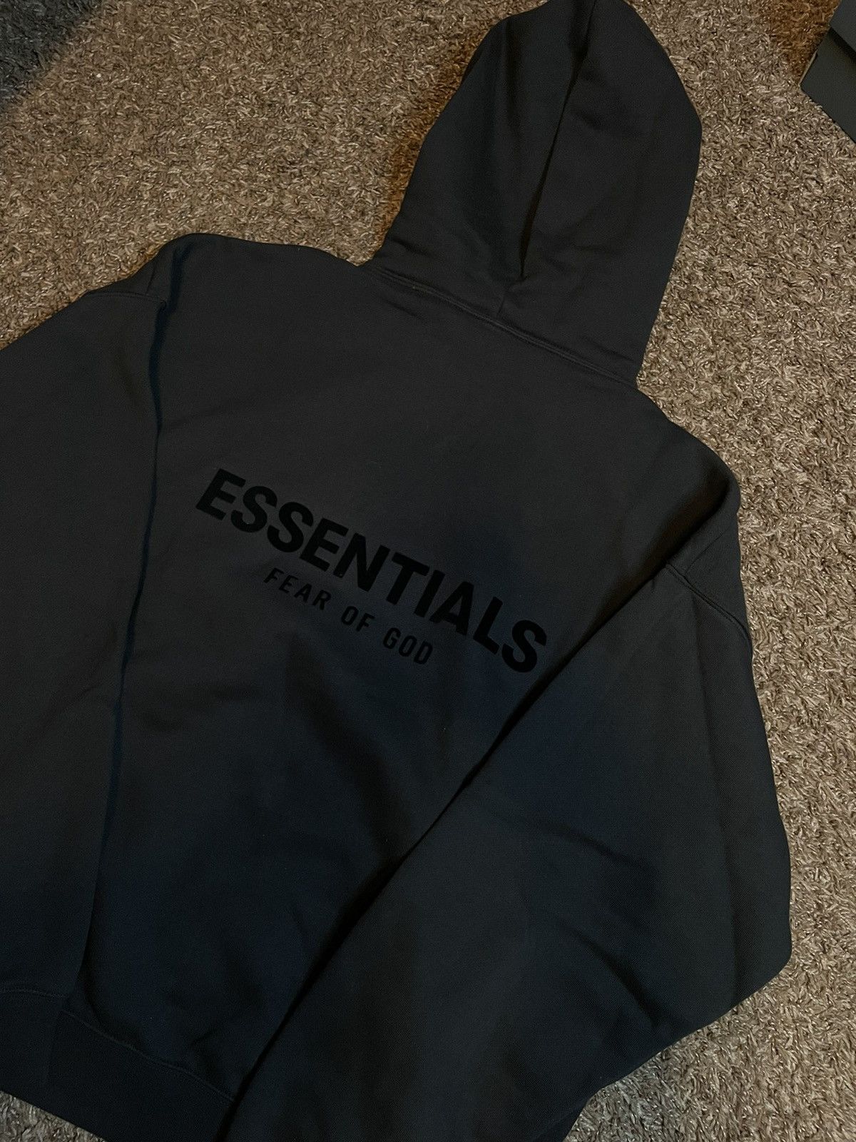 Fear Of God Essentials Hoodie - Stretch Limo Black, Size Small, Brand New With Tags