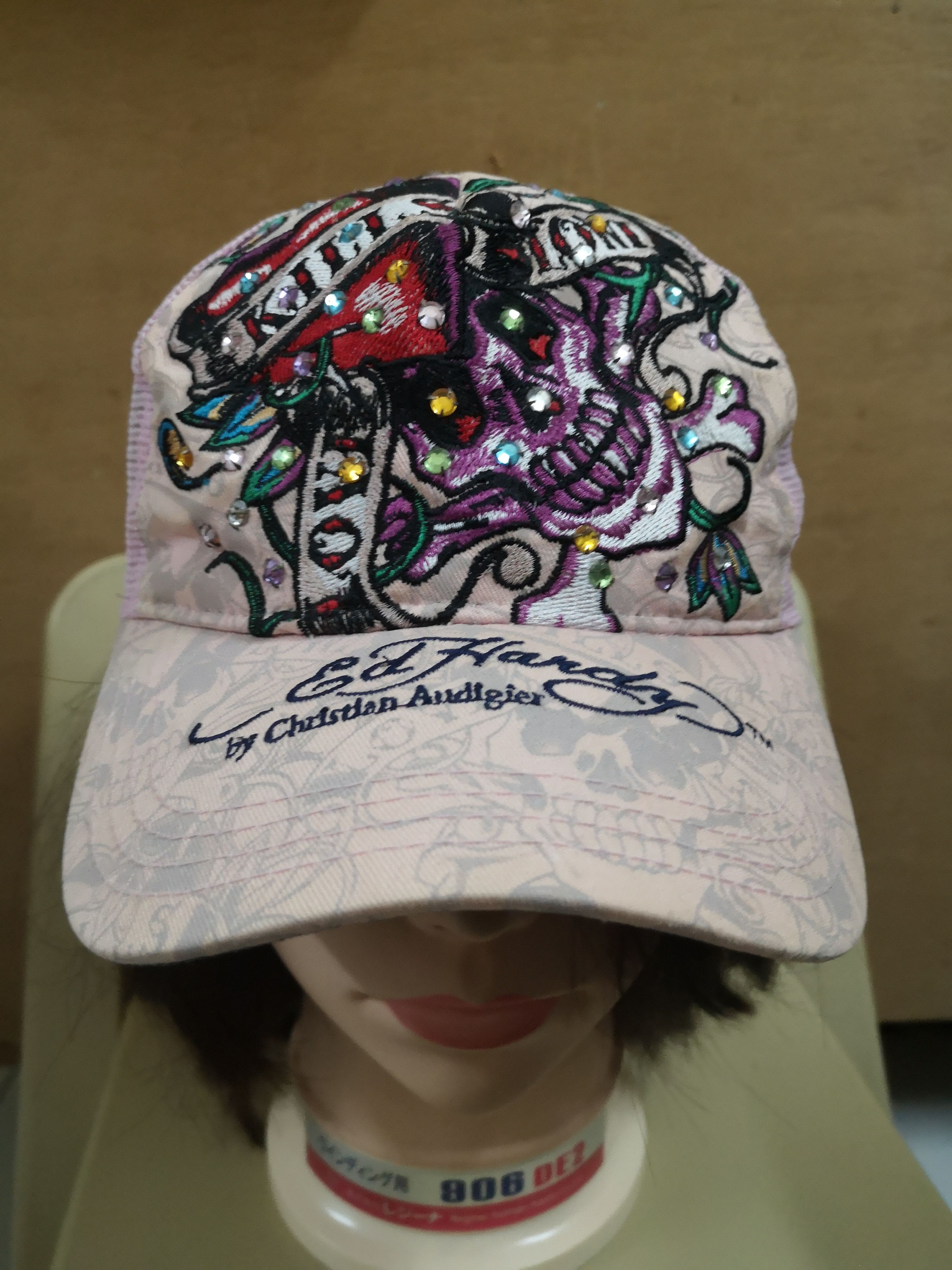 Christian Audigier × Ed Hardy Ed Hardy Skull Trucker Hats Size ONE SIZE - 1 Thumbnail