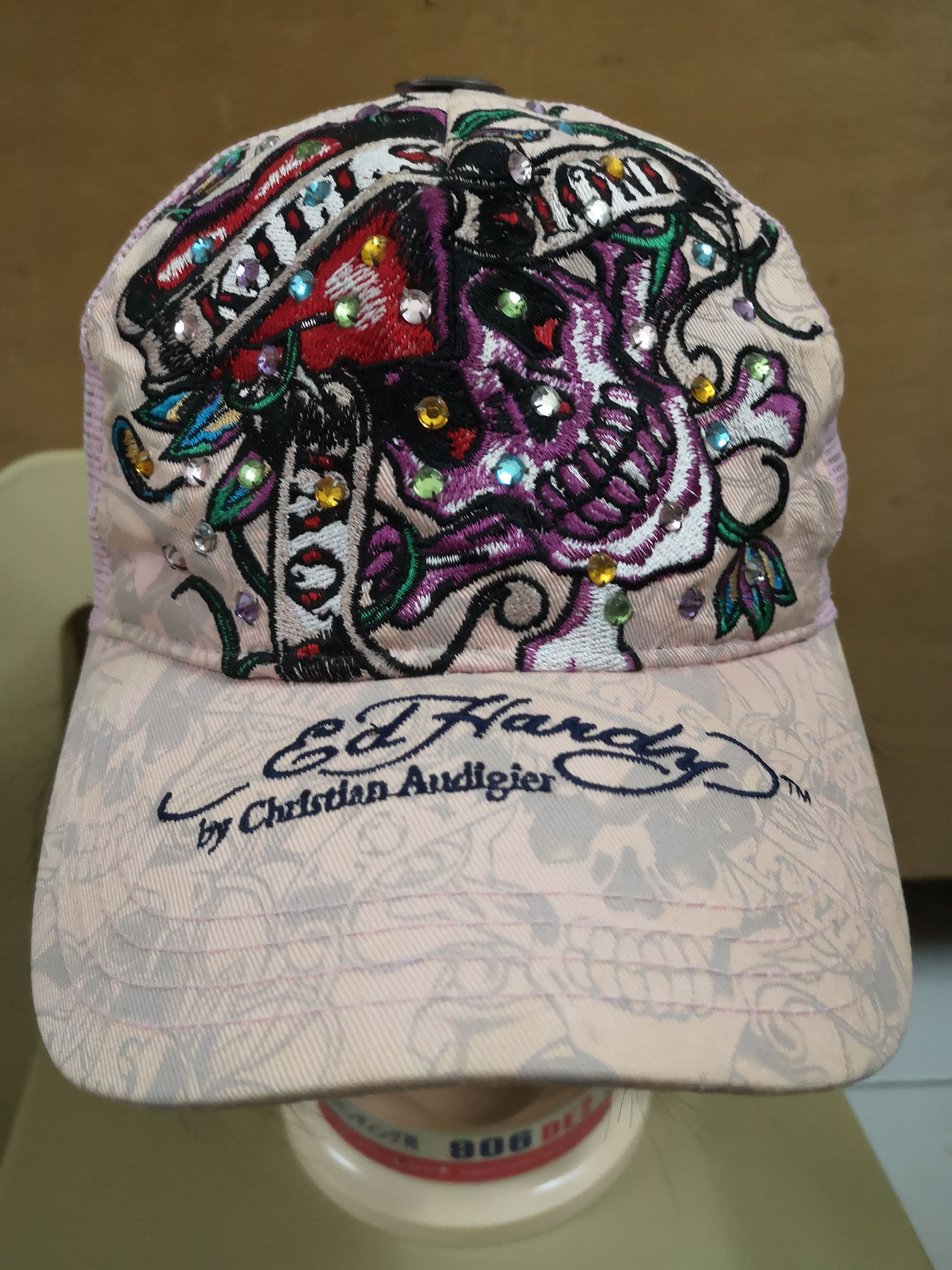 Christian Audigier × Ed Hardy Ed Hardy Skull Trucker Hats Size ONE SIZE - 4 Thumbnail