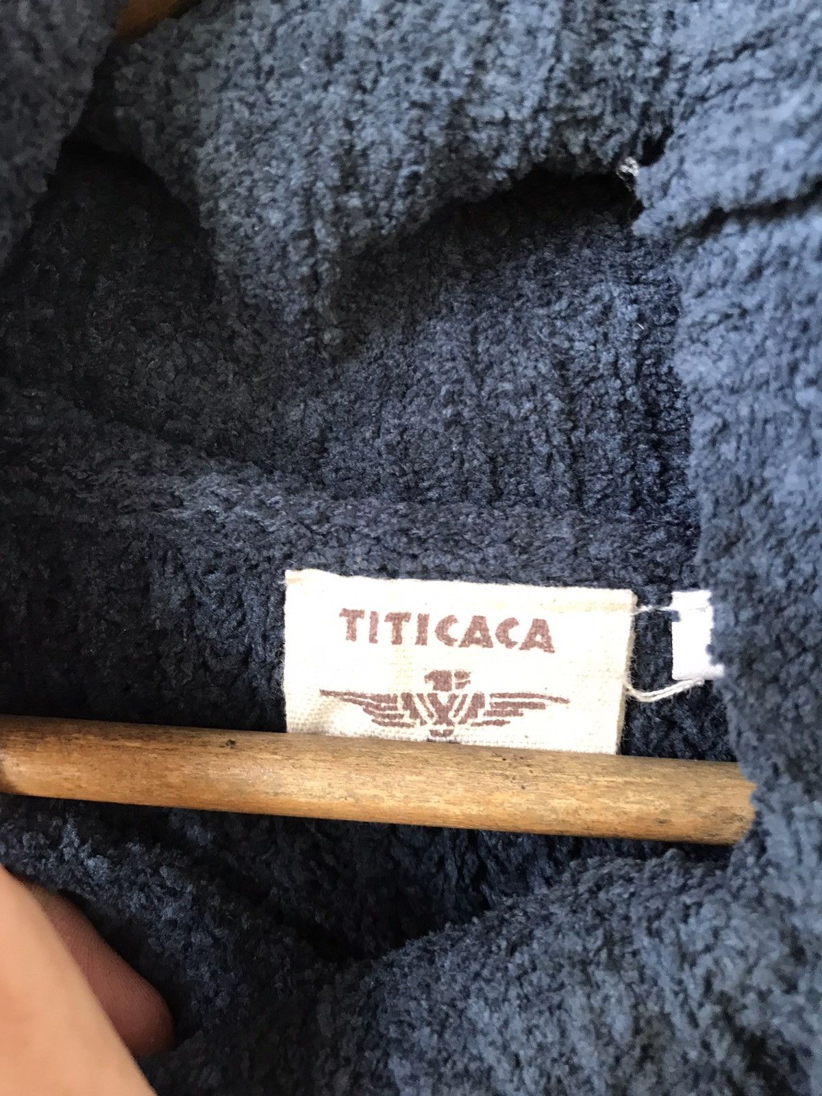 20471120 × Beauty Beast RARE TITICACA KNITWEAR JACKET SHAGGY STYLE KURT COBAIN Size US M / EU 48-50 / 2 - 6 Thumbnail