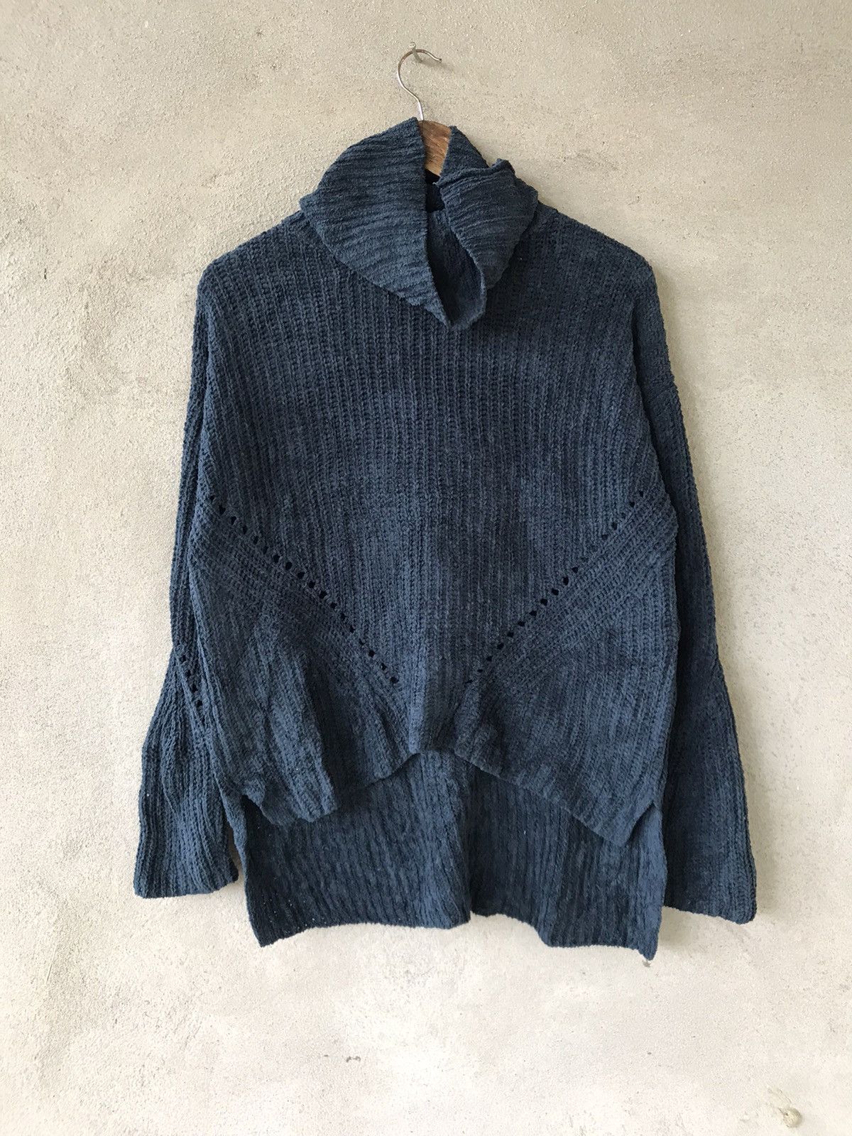 20471120 × Beauty Beast RARE TITICACA KNITWEAR JACKET SHAGGY STYLE KURT COBAIN Size US M / EU 48-50 / 2 - 2 Thumbnail
