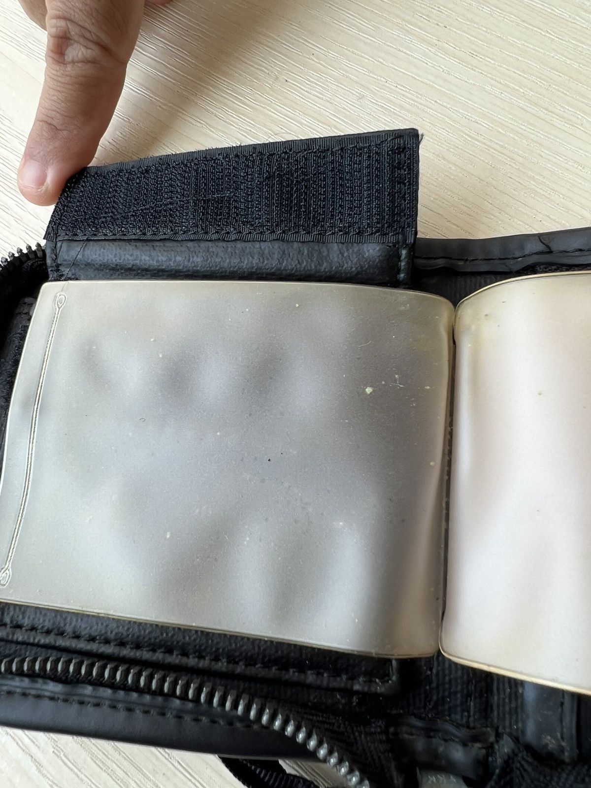 Vintage Luggage Label by Yoshida & Co. Japan Zipper Wallet