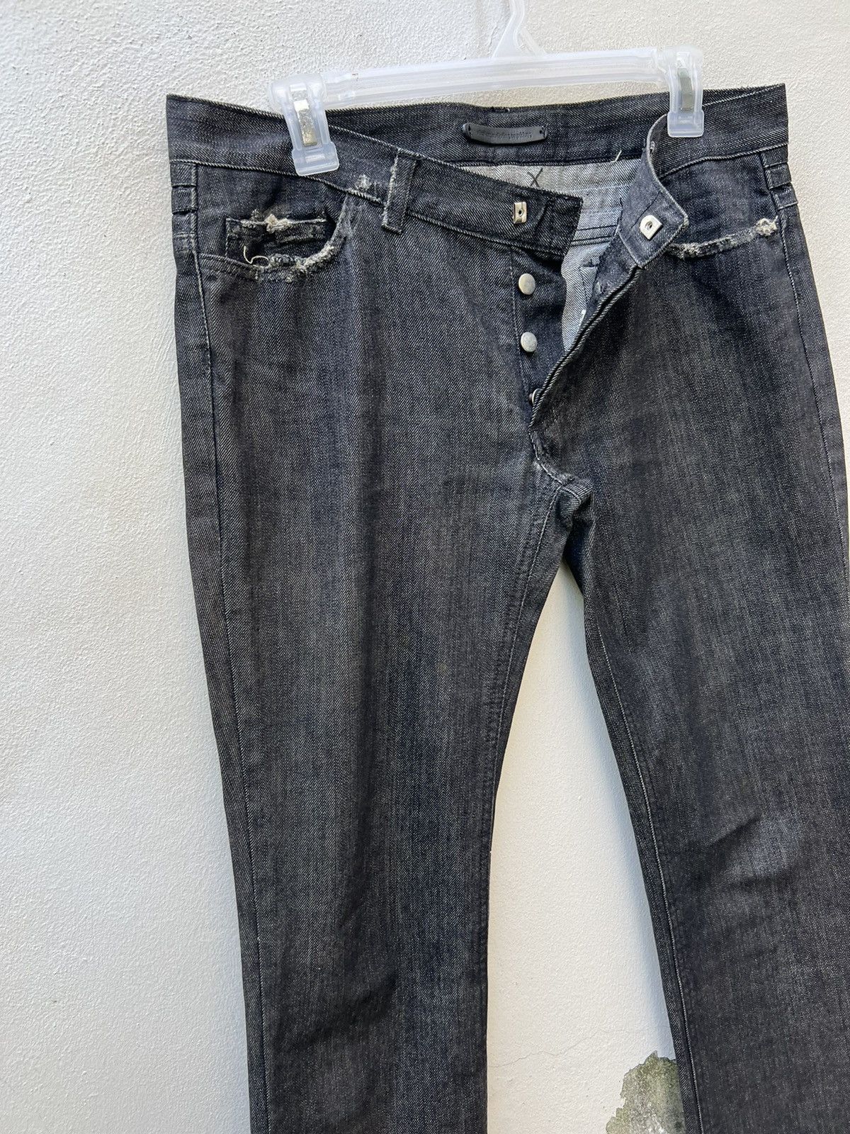 Nicolas Andreas Taralis × Vintage SS 07 Nicholas Andreas Taralis Sun Fade Black Denim Jeans Size US 30 / EU 46 - 8 Thumbnail