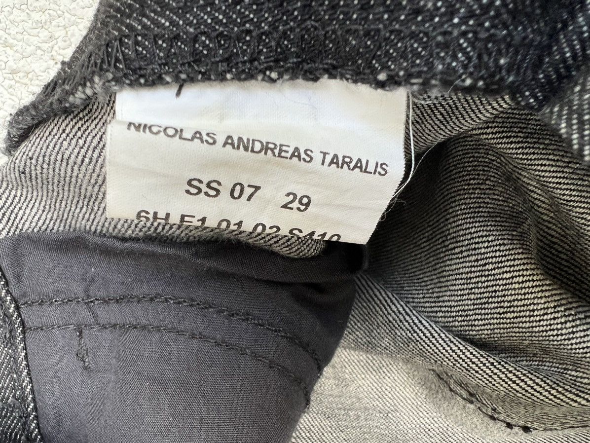 Nicolas Andreas Taralis × Vintage SS 07 Nicholas Andreas Taralis Sun Fade Black Denim Jeans Size US 30 / EU 46 - 23 Thumbnail