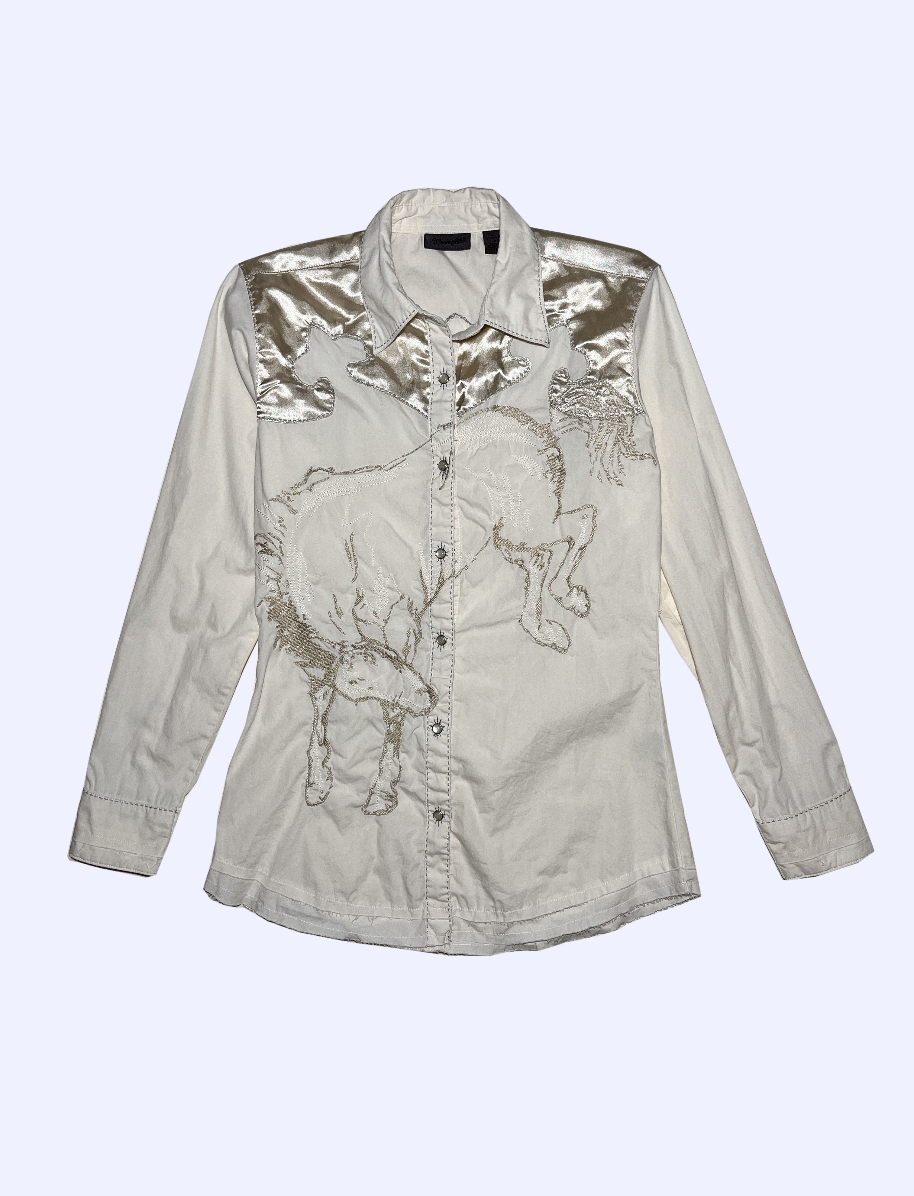 Wrangler Cowgirl Embroidered Horse Shirt