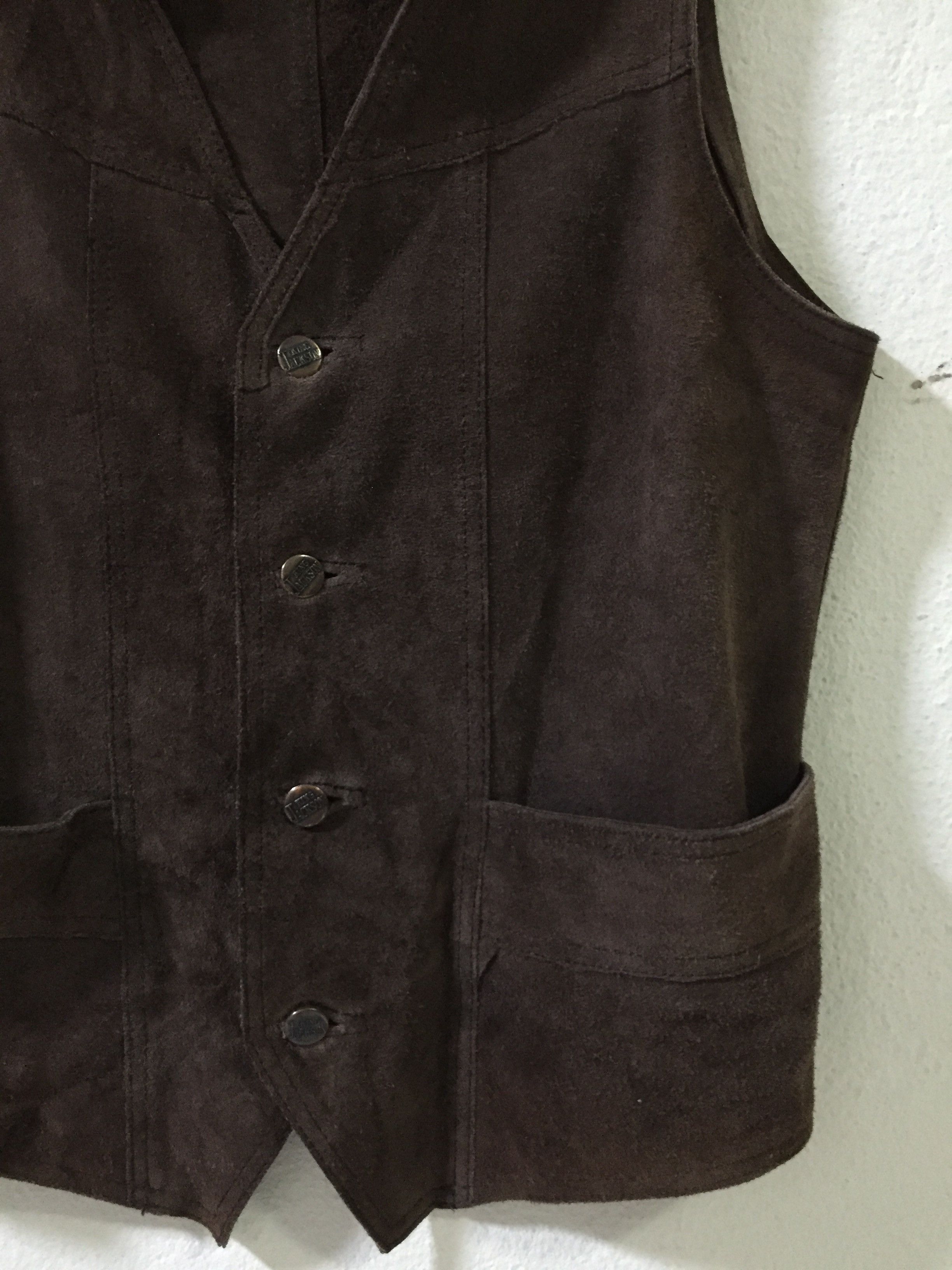 Leather Vintage King Jackson Leather Vest Size US S / EU 44-46 / 1 - 2 Thumbnail