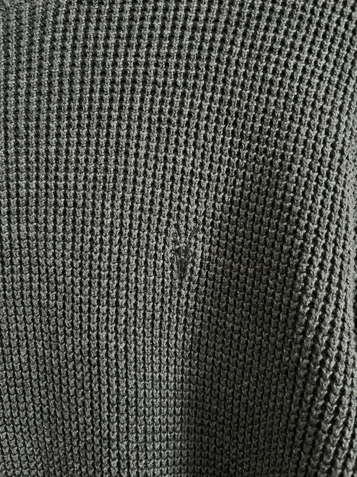 Allsaints ALLSAINTS Waffle Knit Gray Crew Sweatshirt Size US M / EU 48-50 / 2 - 4 Thumbnail