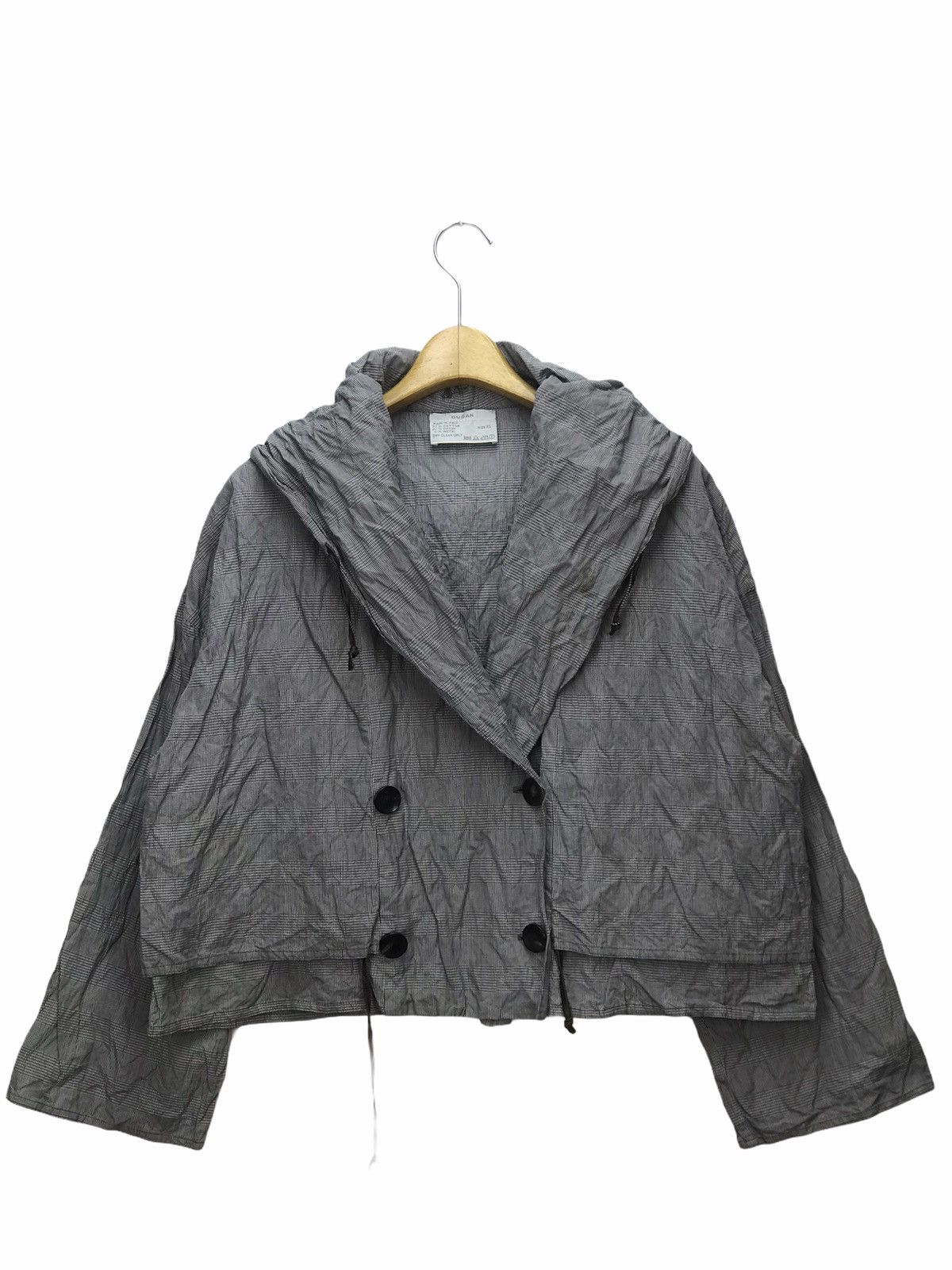 image of Italian Designers Dusan Design Oversize Jacket With Metal As Material in Grey, Men's (Size Small)