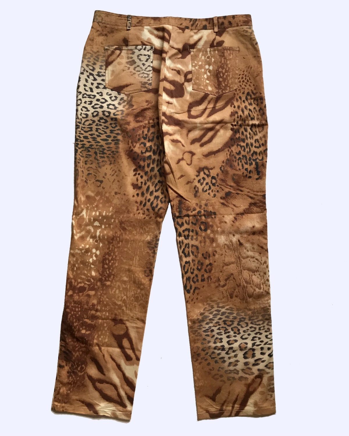 GF Ferre × Gianfranco Ferre Gianfranco Ferre Animal Leopard Print Womans Wide Pants Size US 36 / EU 52 - 5 Thumbnail