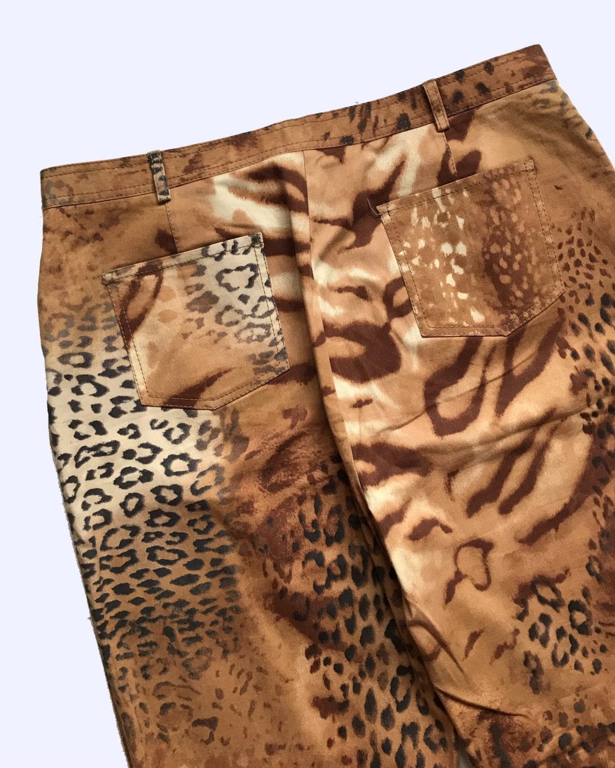 GF Ferre × Gianfranco Ferre Gianfranco Ferre Animal Leopard Print Womans Wide Pants Size US 36 / EU 52 - 6 Thumbnail
