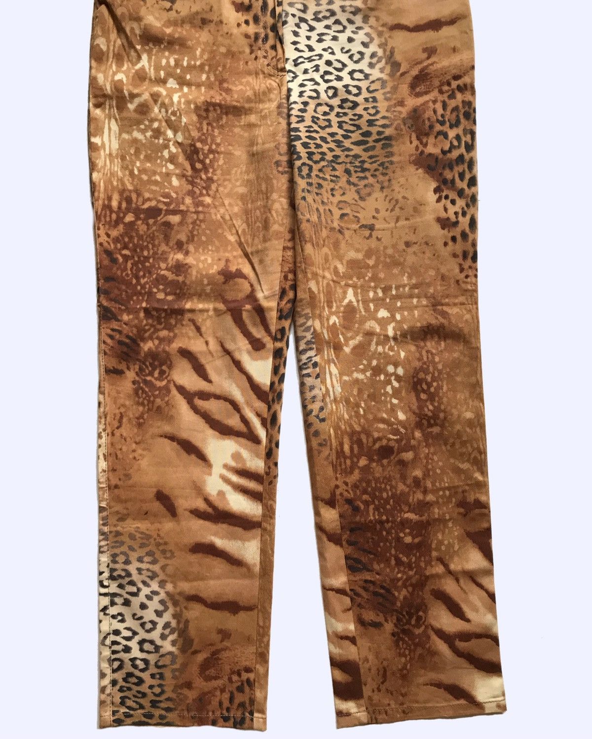 GF Ferre × Gianfranco Ferre Gianfranco Ferre Animal Leopard Print Womans Wide Pants Size US 36 / EU 52 - 3 Thumbnail