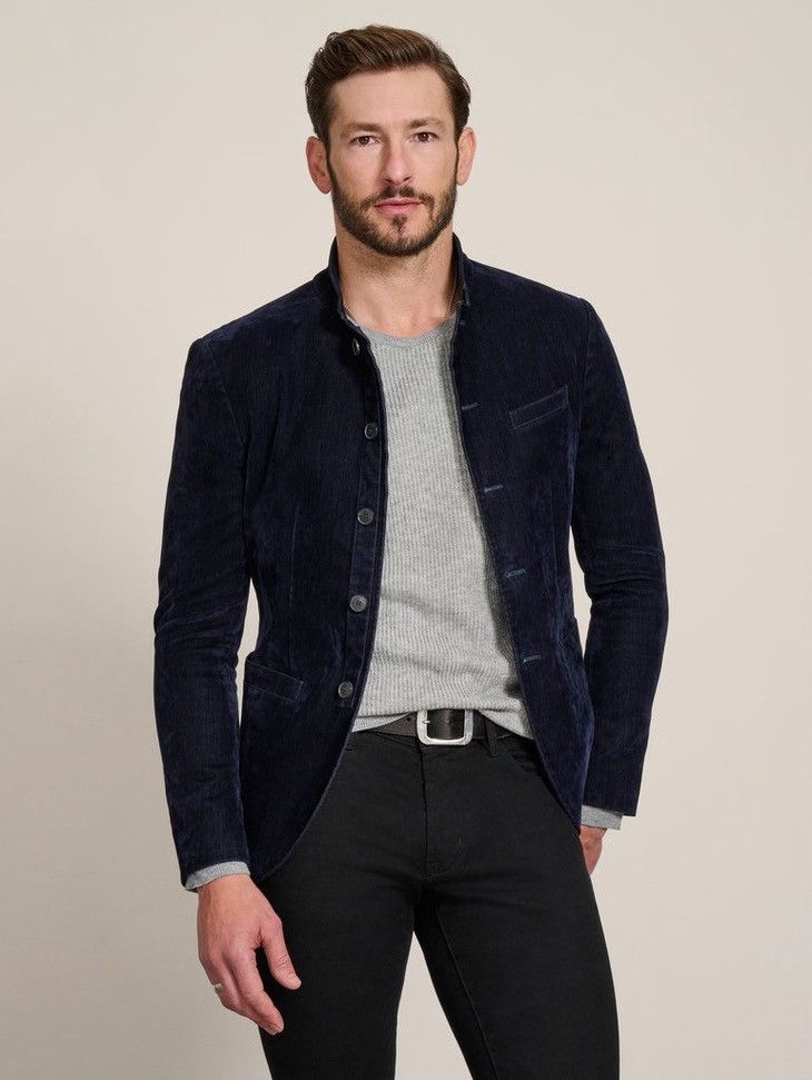 John Varvatos Flocked velvet jacket. Size EU 48 USA 38 Size US M / EU 48-50 / 2 - 4 Thumbnail
