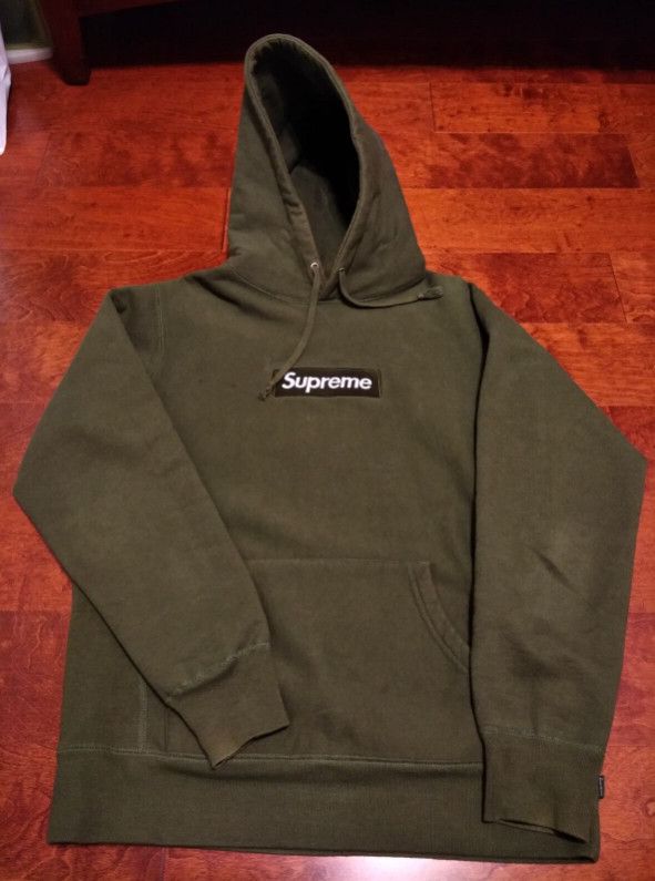 Olive 2024 supreme hoodie