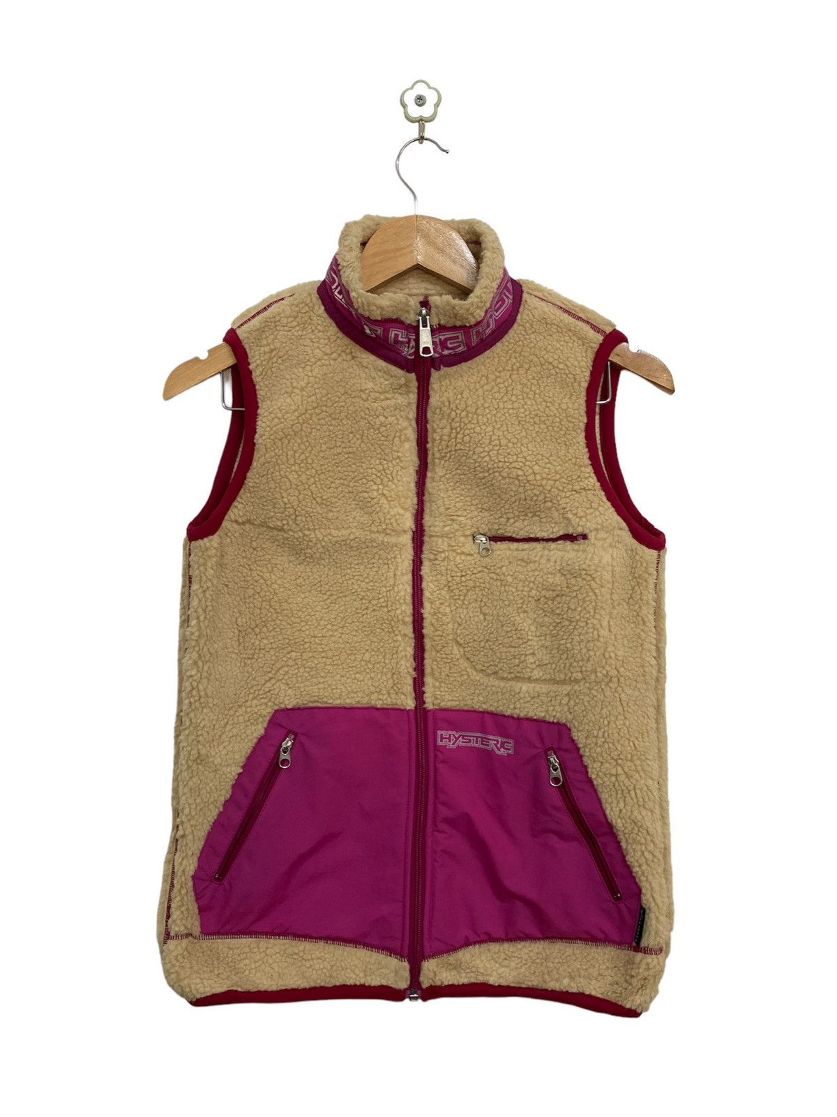 Rare🔥Hysteric Glamour Deep Pile Sherpa Fleece Vest Jacket