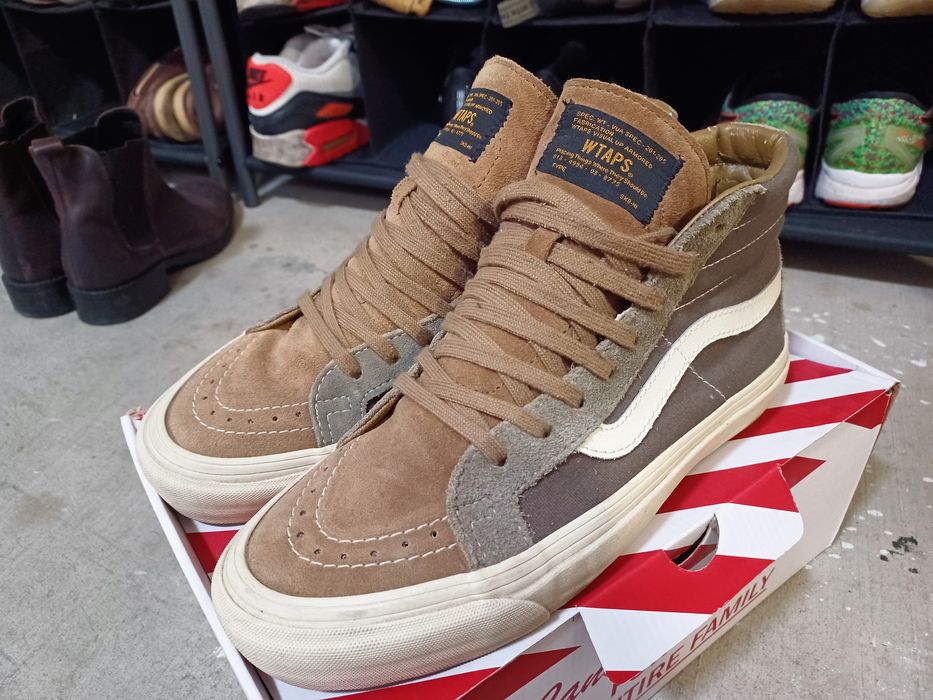 Vans Vans Vault x WTAPS OG Sk8-Hi LX Olive Drab Brown 8.5 | Grailed