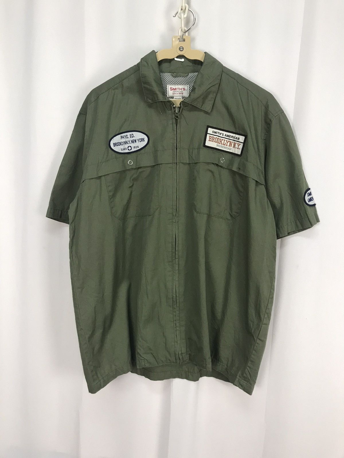 Other × Vintage Smith American Brooklyn zipper shirt with patches Size US M / EU 48-50 / 2 - 7 Thumbnail