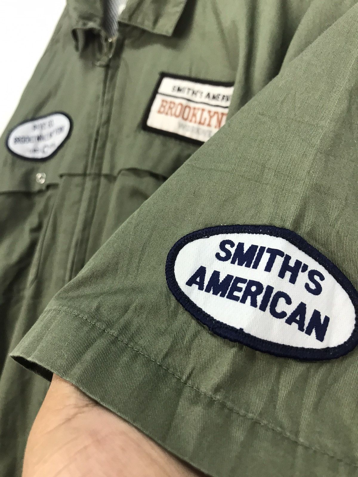 Other × Vintage Smith American Brooklyn zipper shirt with patches Size US M / EU 48-50 / 2 - 4 Thumbnail